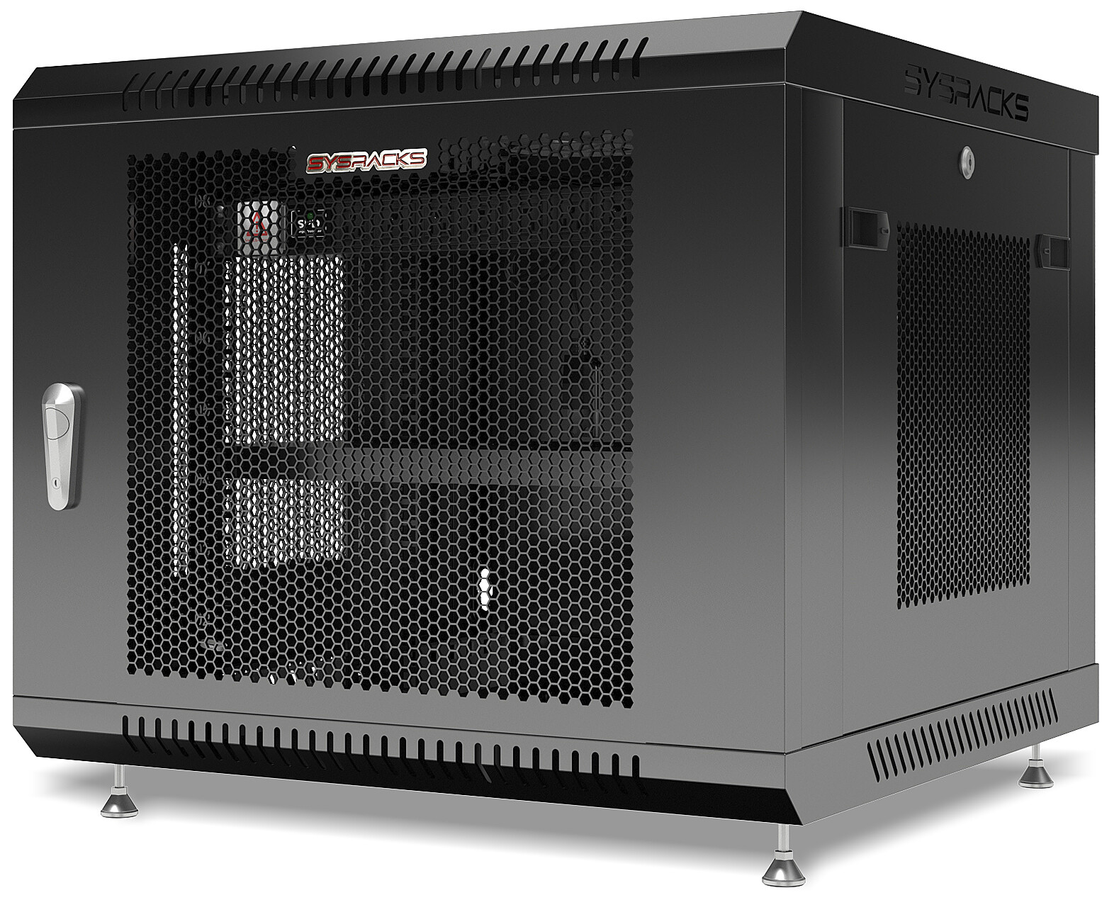 Server Rack 9U Wall Mount Cabinet Locking Networking Data Enclosure VENTED Door