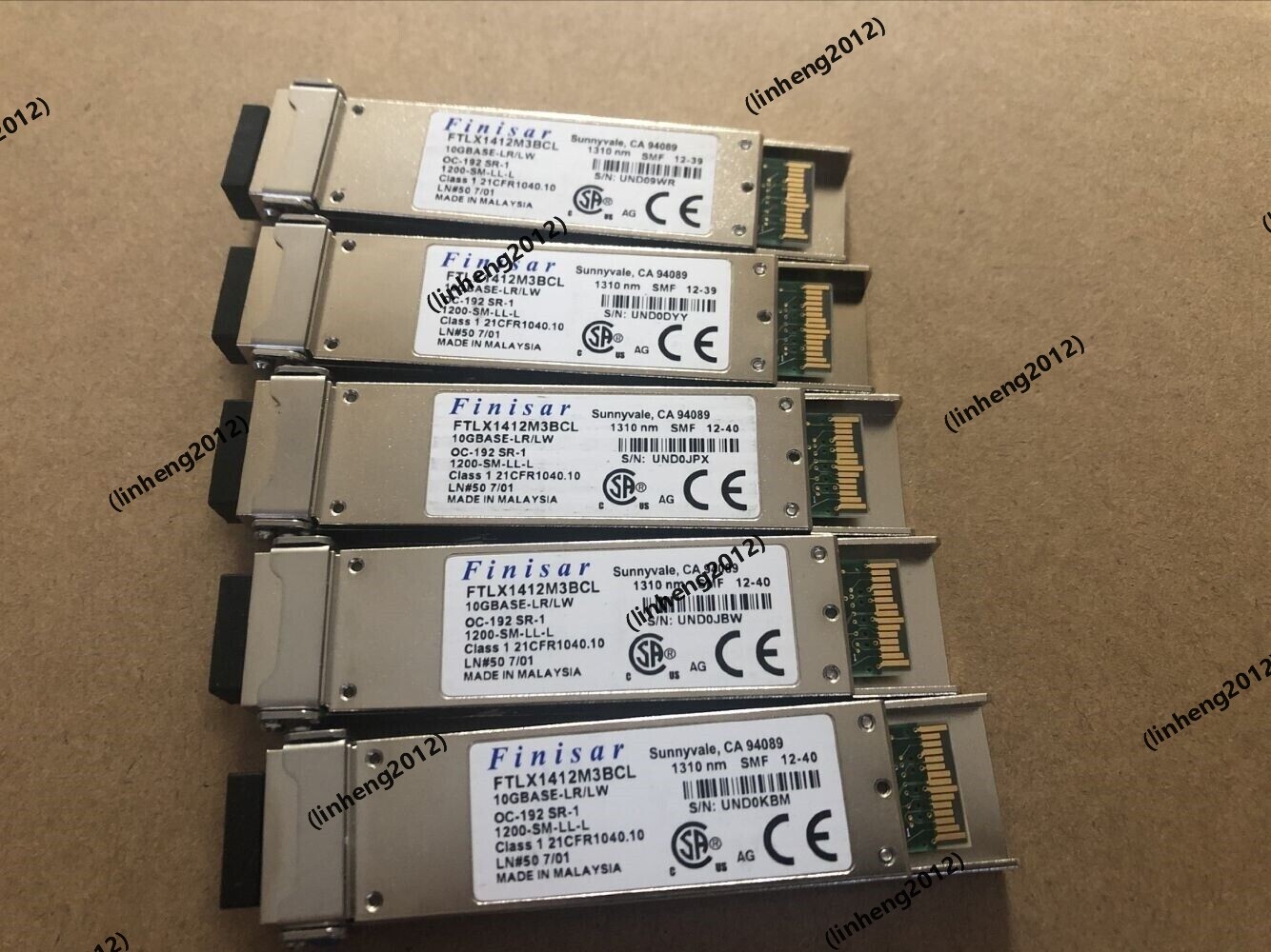 5PCS  Finisar | FTLX1412M3BCL | 10GBASE-LR/LW 10Gb/s XFP Transceiver