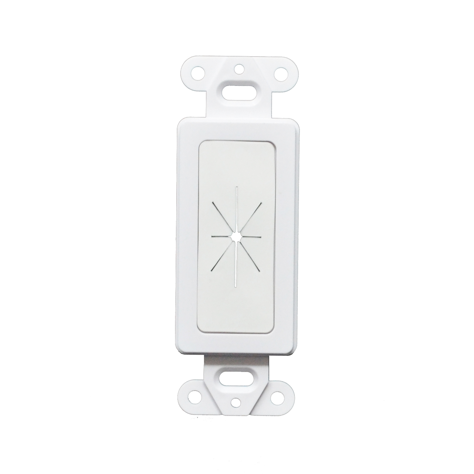 25pcs Decorator Wall Plate Insert with Flexible Opening White