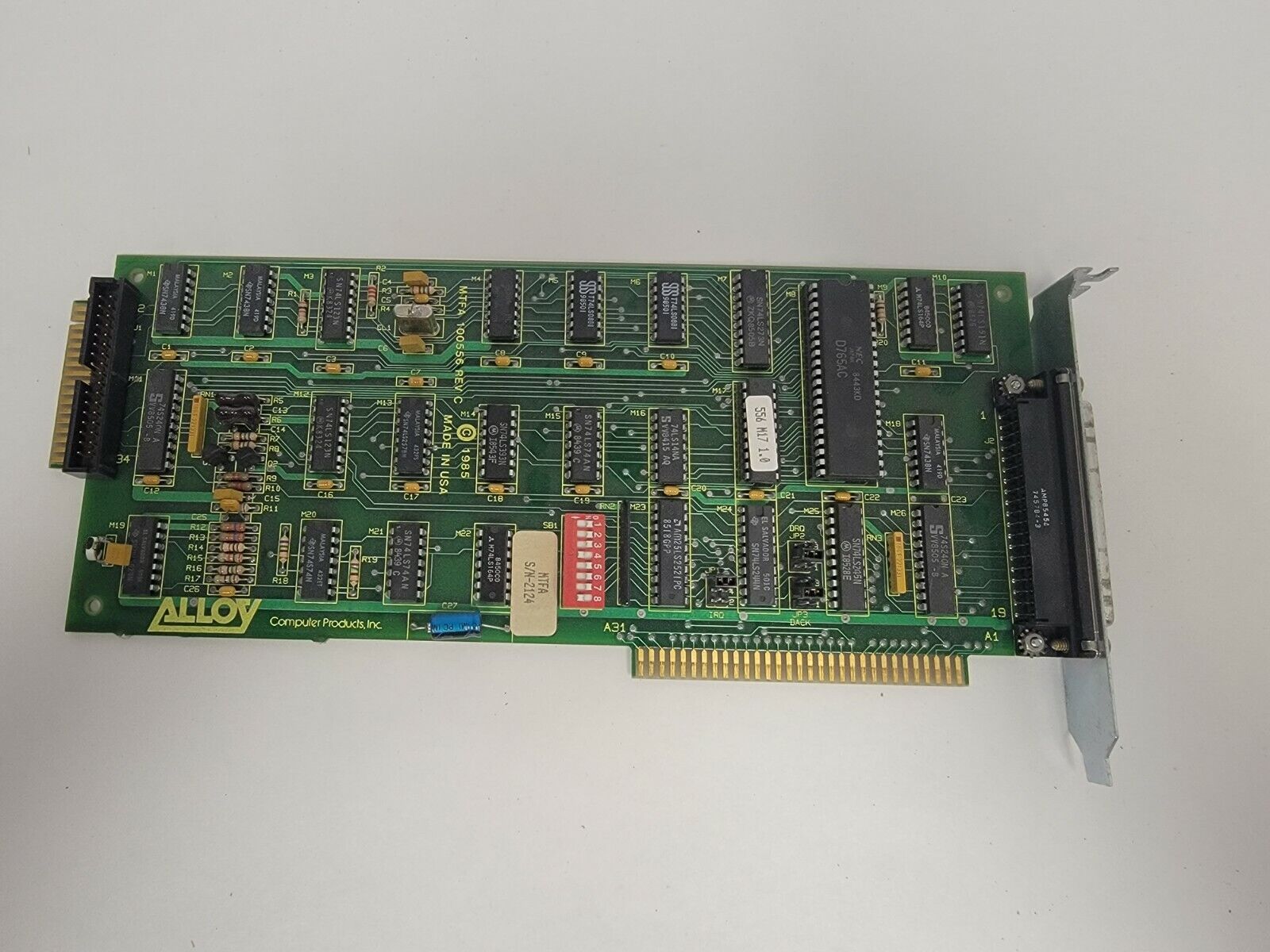 Rare Vintage 1985 Alloy Computer Products SCSI Card Circuit Board 