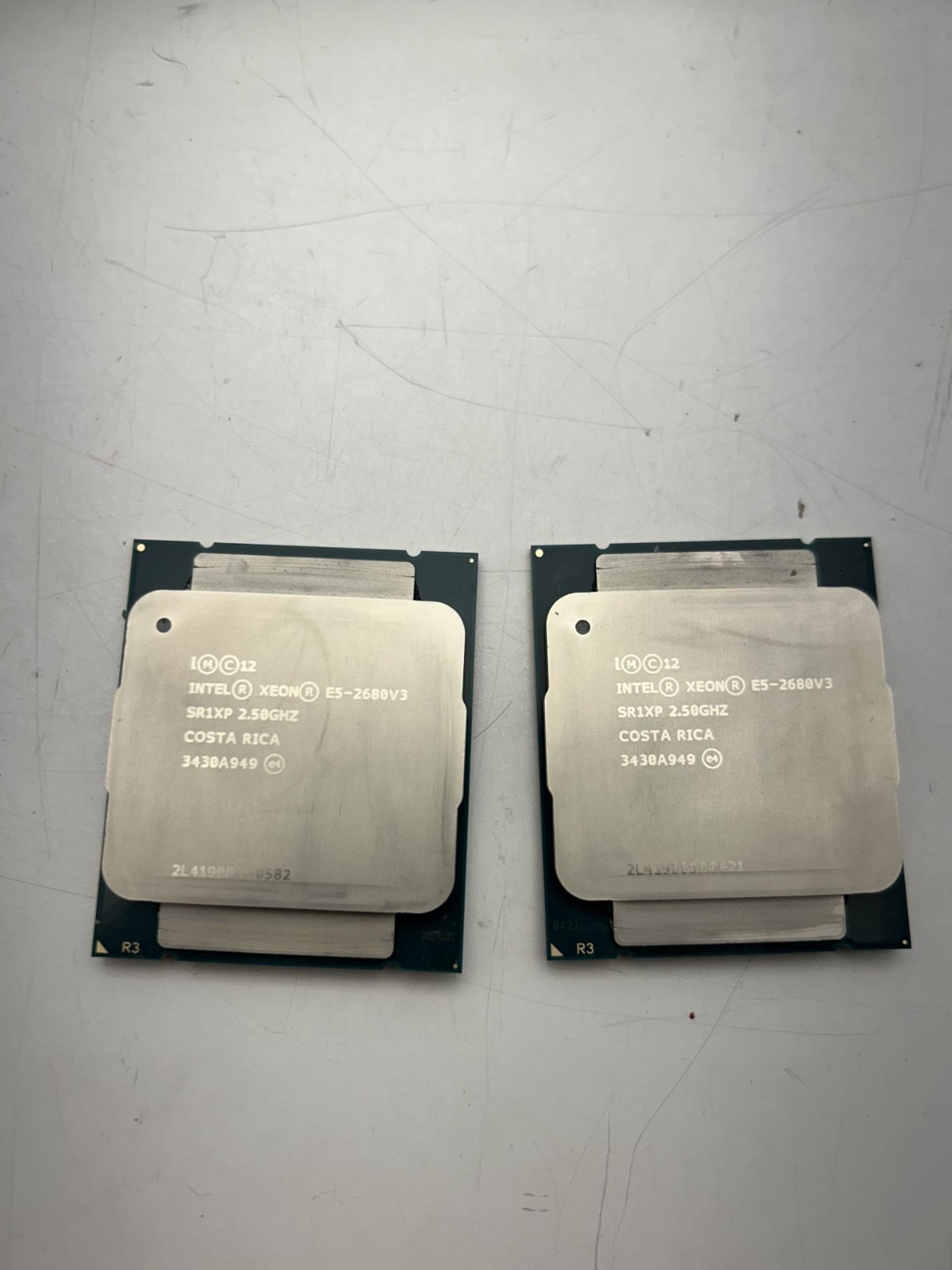 *Matching Pair* Intel Xeon E5-2680V3 SR1XP @ 2.50GHz J516B011