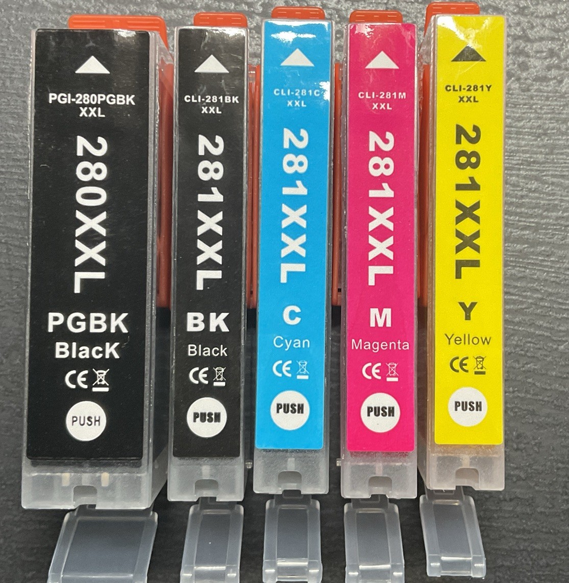 Set Of Brand New Printer Ink For Use With Cannon Printers TR8620A,TR8520,TS702A