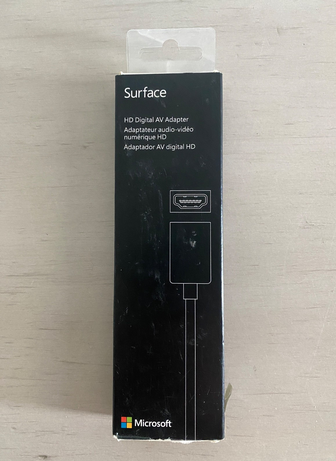 GENUINE Microsoft HD Digital A/V Adapter for Surface and Surface 2 - Black -NEW*