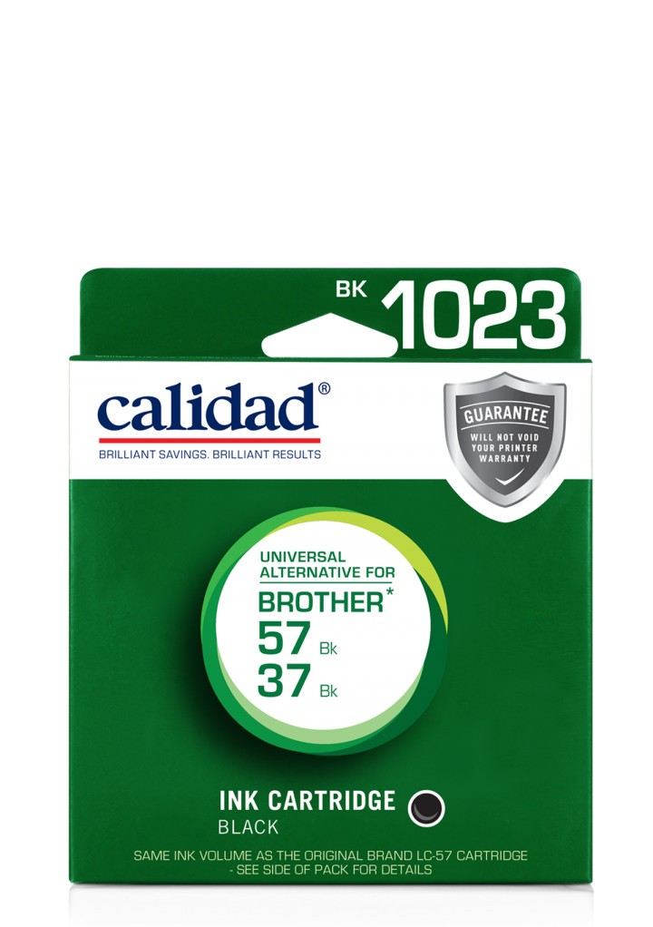 Calidad alternative for Brother LC37 & LC57 Black ink Cartridge BK1023