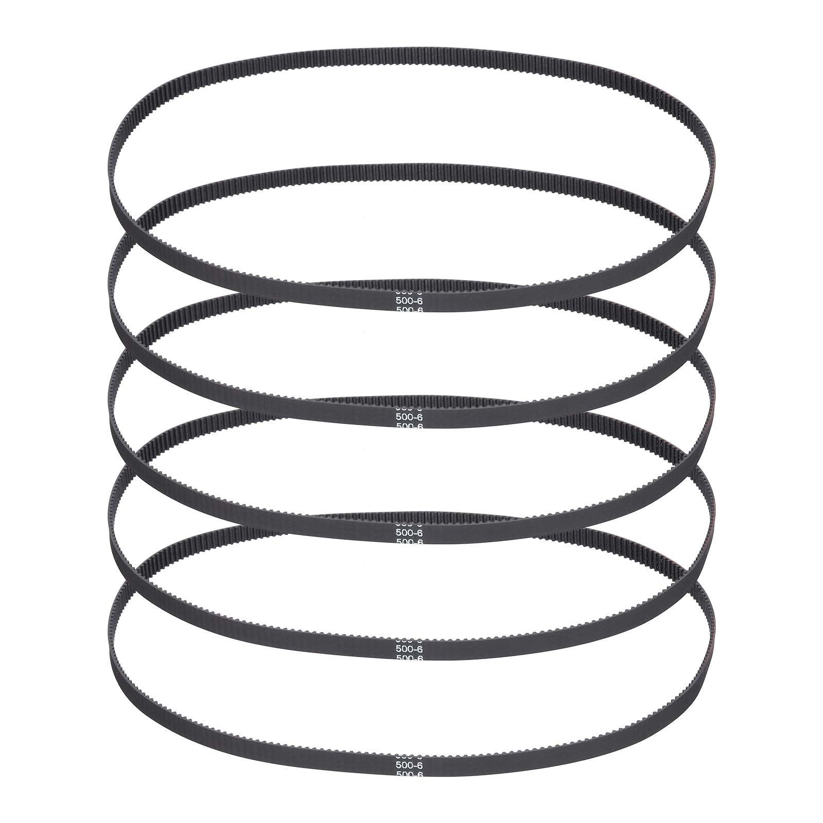MECCANIXITY 500mm GT-2 Timing Belt, 5pcs 6mm Width 2mm Pitch 3D Printing GT-2 Ti