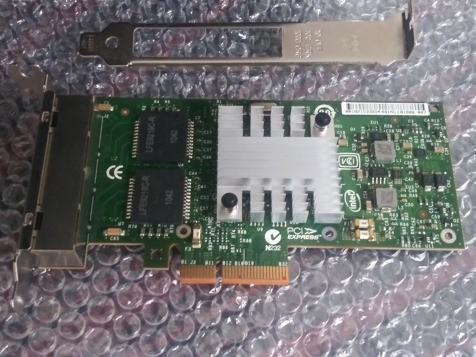 NEW GENUINE INTEL i340-T4 PCI-E x4 QUAD PORT 1Gb/s NIC ADAPTER w/BOTH BRACKETS
