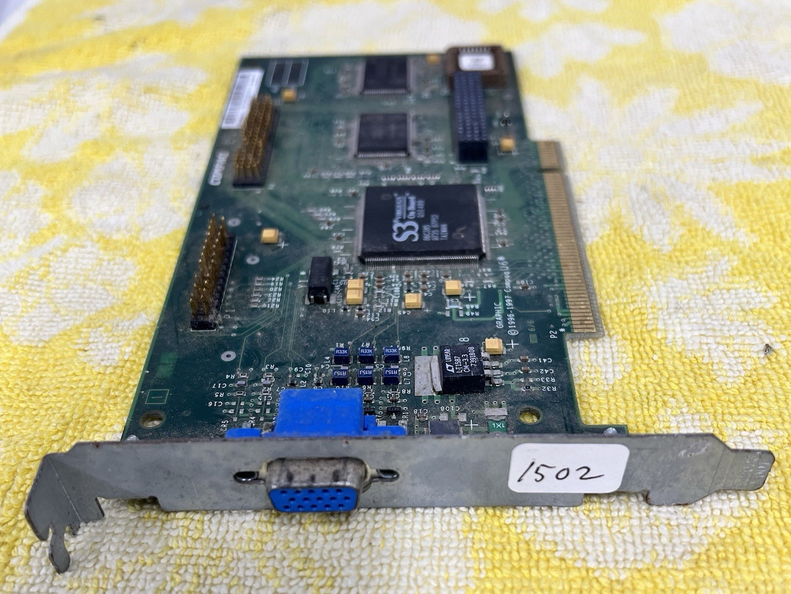 Compaq S3 ViRGE/GX 86C385 PCI VGA Video Card 296684-001 Tested Working Win98