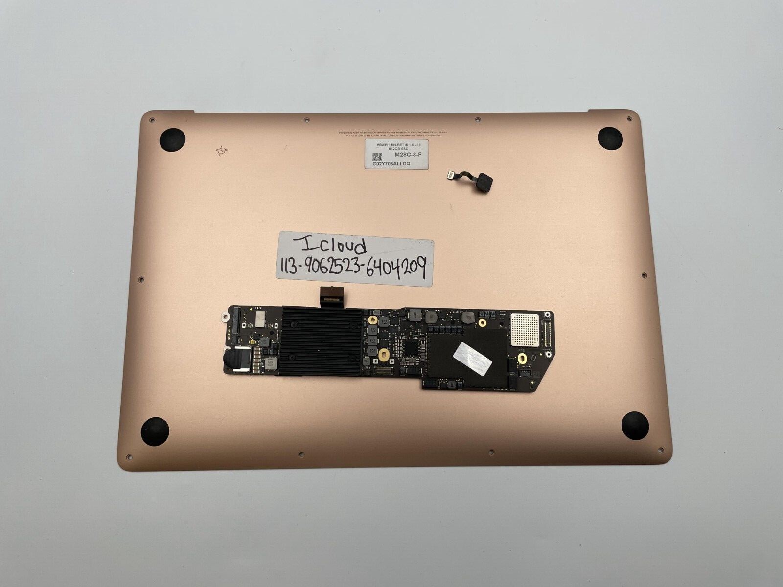 For Parts Defective MacBook Air 13" A1932 Logic Board + Touch ID - READ