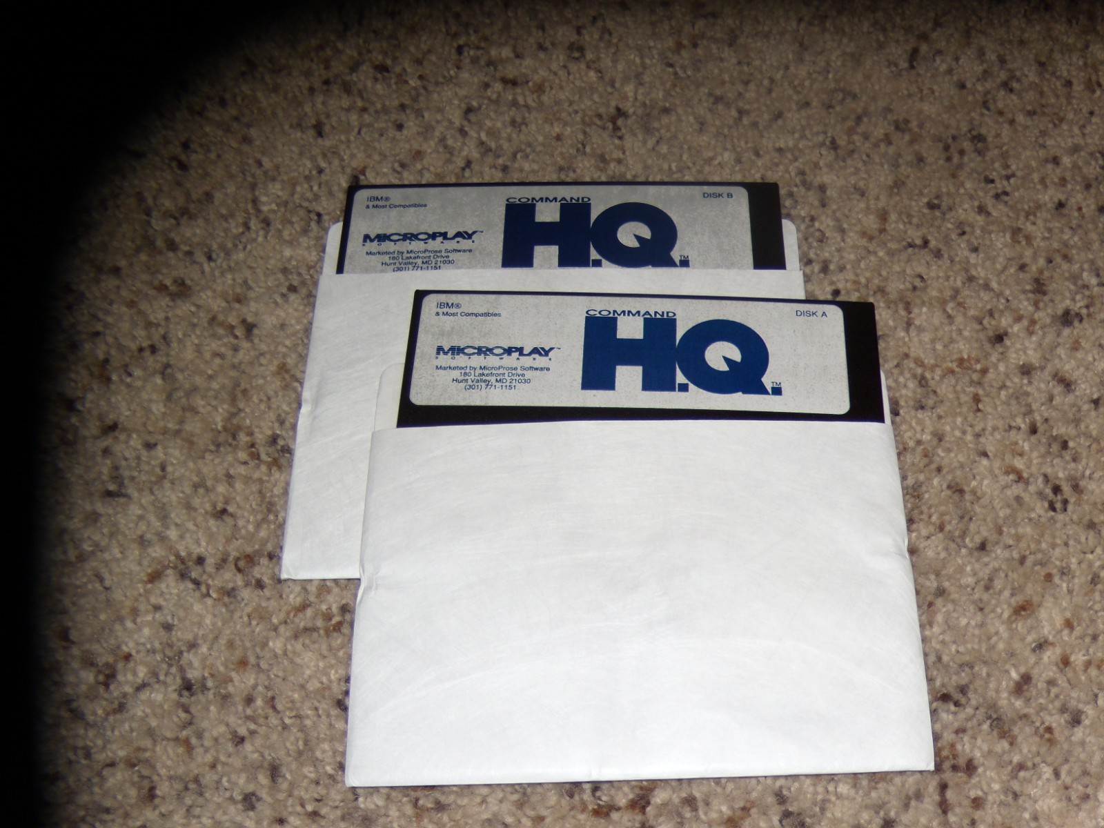 Command H.Q. Game IBM 5.25" disks Near Mint