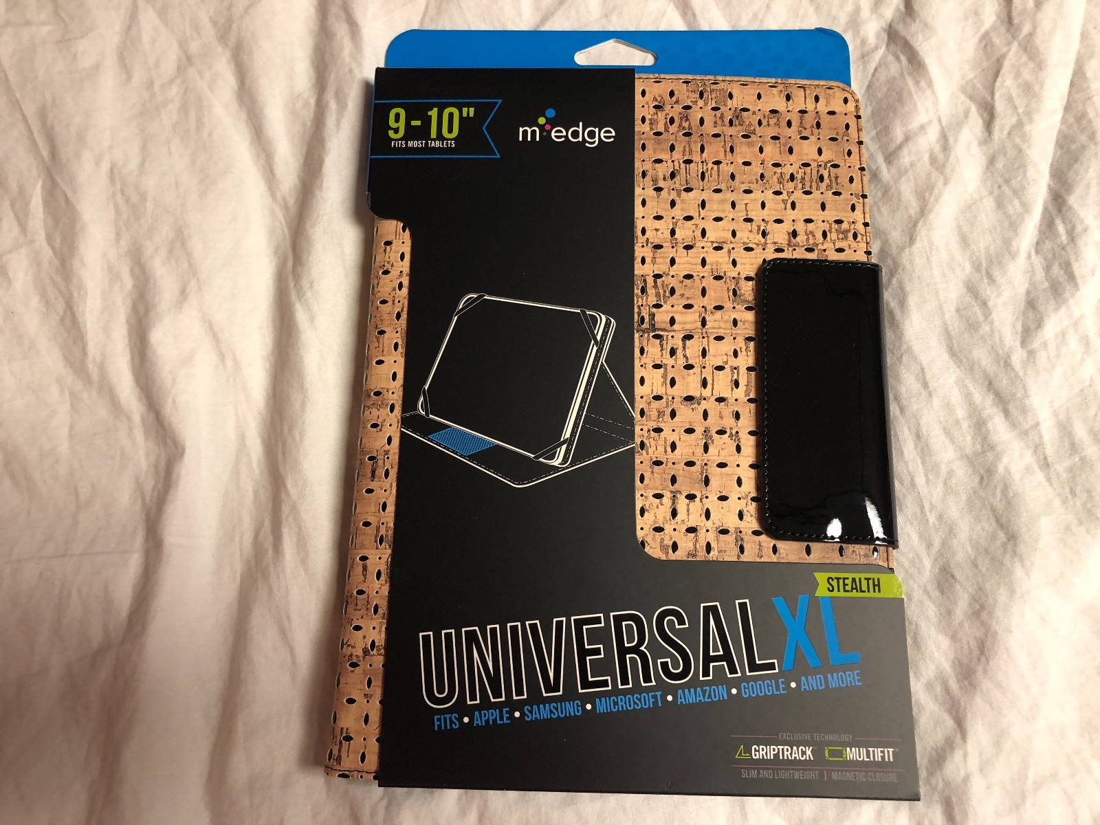 Lot of 5 M-Edge Universal XL Stealth Tablet Case Fits 9-10" Tablets Tan Cork NEW