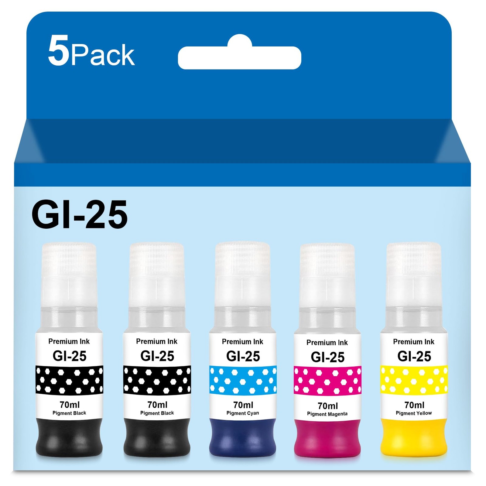 Compatible GI-25 Ink Bottles Refill Set for Ink Pigment for GX2020 GX1020 Ink