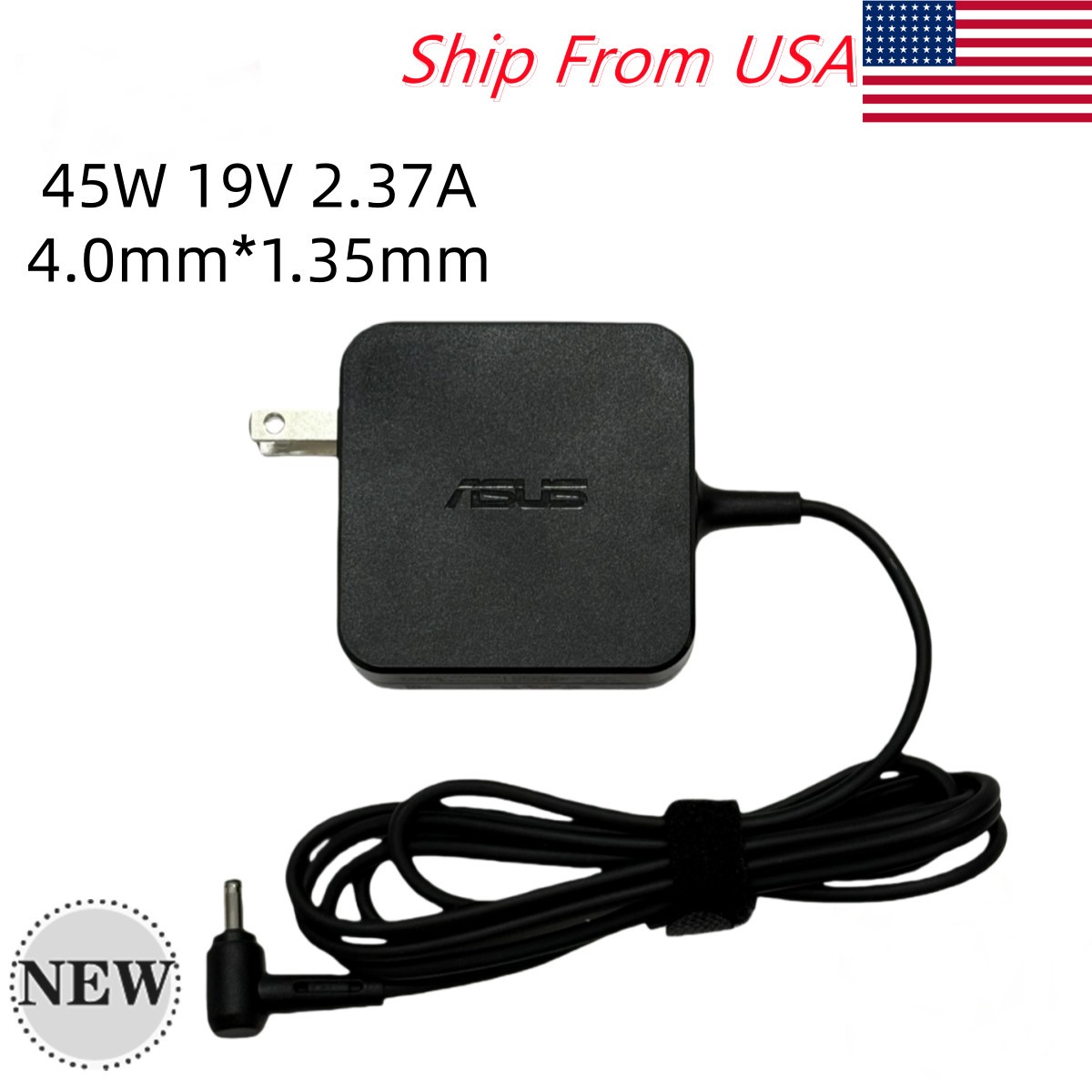OEM Genuine AC Adapter Laptop Charger For ASUS 19V 2.37A 45W ADP-45BW 4.0*1.35mm