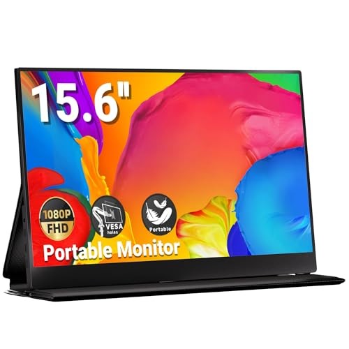 GRAY - INGNOK PORTABLE MONITOR FOR LAPTOP 15.6'' 1080P WITH MAGNETIC CASE YN02B