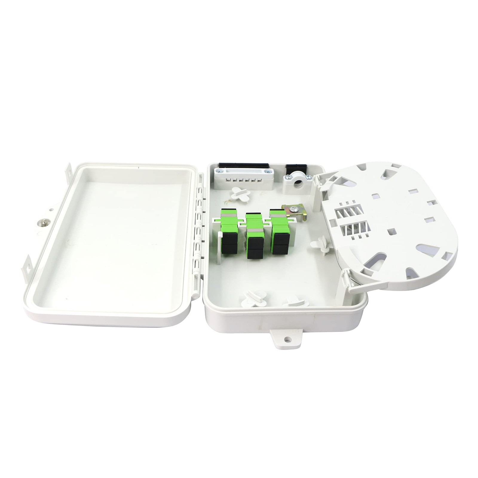 6 Core FTTH Fiber Distribution Box - 6 Port Splitter Box for SC, FC, E2000 Ad...