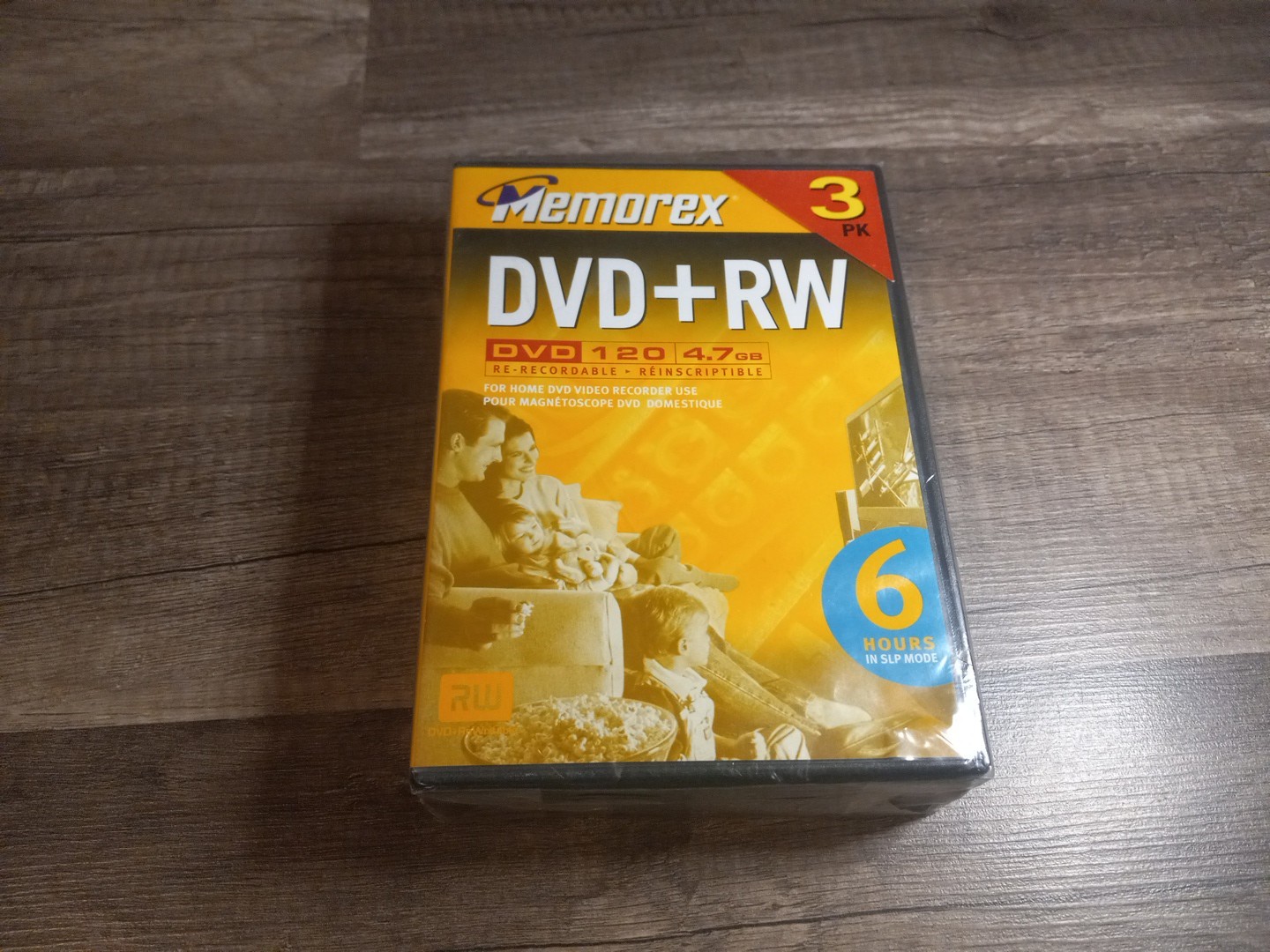 Memorex DVD+RW DVD 120 Rewritable Blank Disc 3 Pack 4.7GB New Sealed
