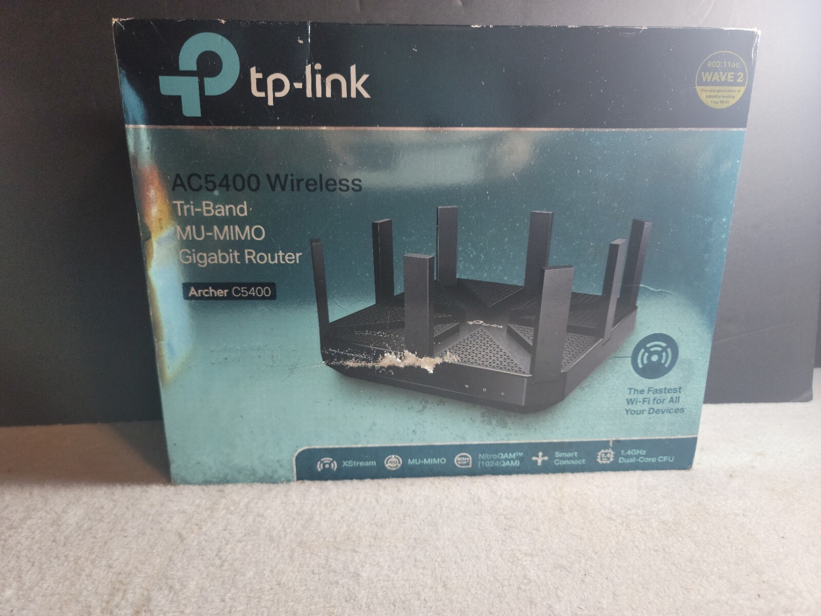 TP-LINK AC5400 Aecher  Wireless Mu-Mimo Gigabit Router - Black