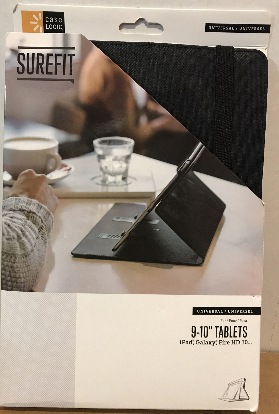 🌍 Surefit,Universal,9-10 Tablets,IPad,Galaxy,Fire HD 10,Black,Open box ‼️