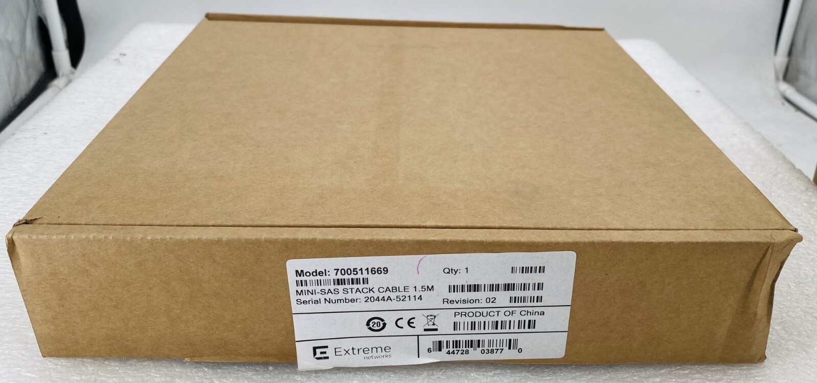 NEW EXTREME NETWORKS ERS4900 700511669 1.5M MINI SAS STACKING CABLE