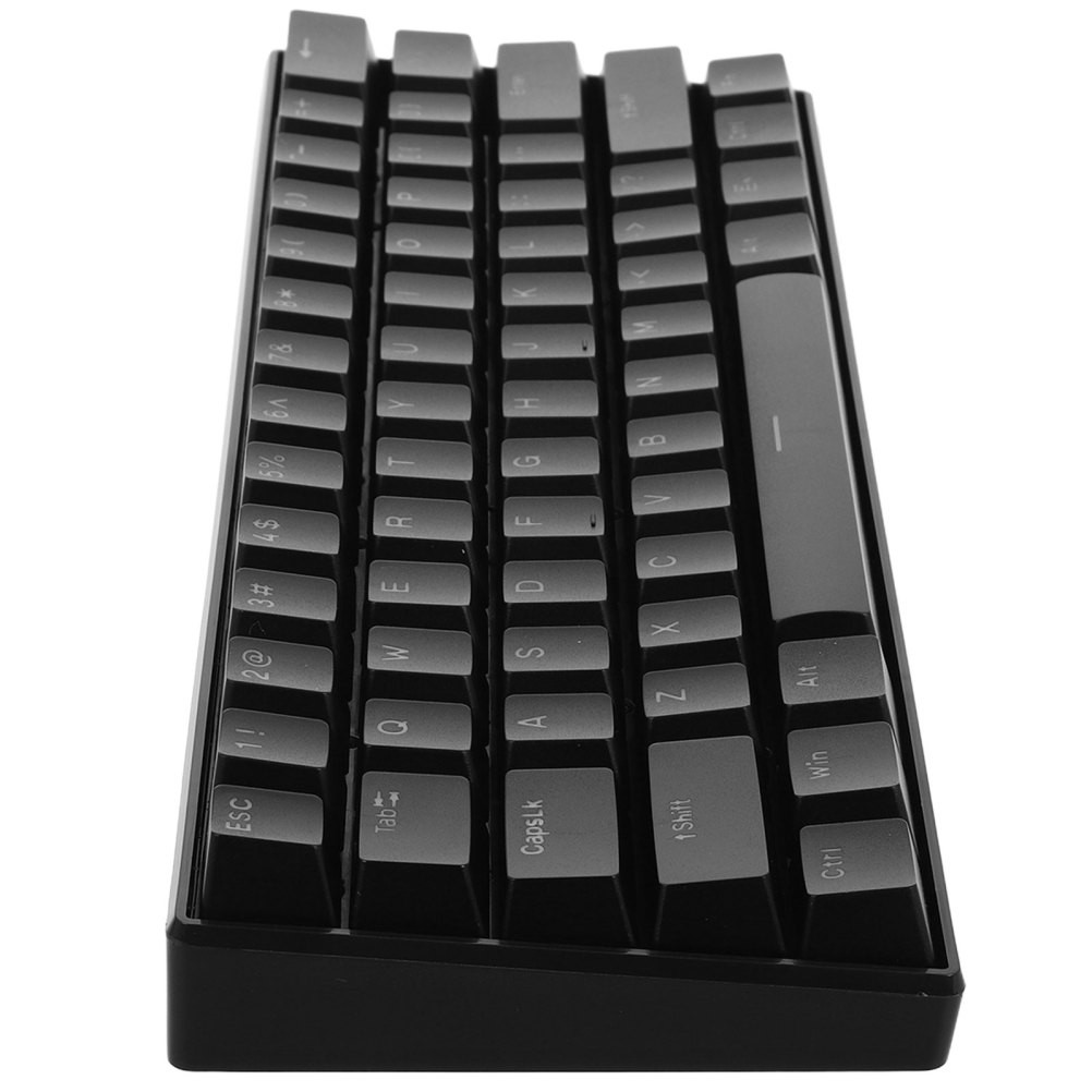 Wired 61 Key Mechanical Keyboard Clicky Rgb Black Ergonomic for Computer