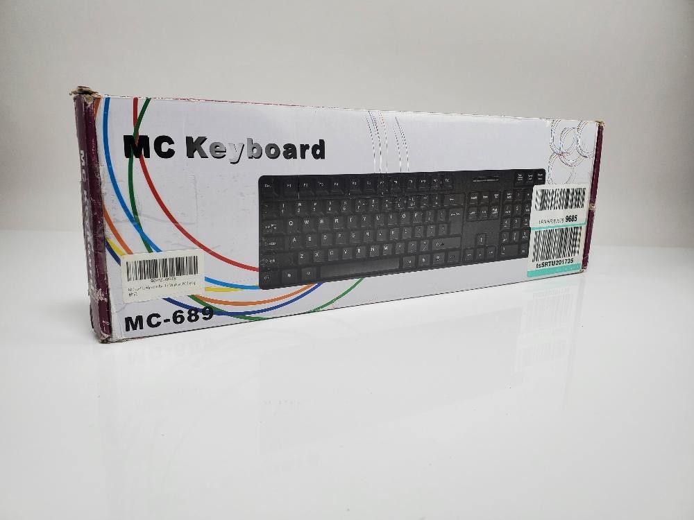 MC-689 USB Wired Arabic English Keyboard Ergonomic Full Size PC Laptop
