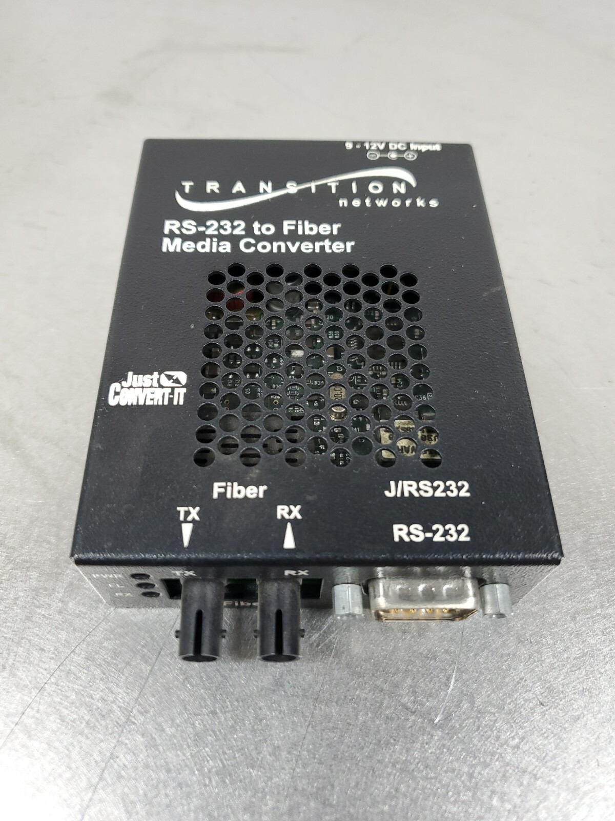 Transition Networks J/RS232-TF-01 Just-Convert-It SA Media Converter   3D-3