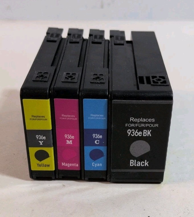 Grnjet 4-Pack 936XL 936e High Yield Ink Combo for HP OfficeJet Pro 9125e 9135e