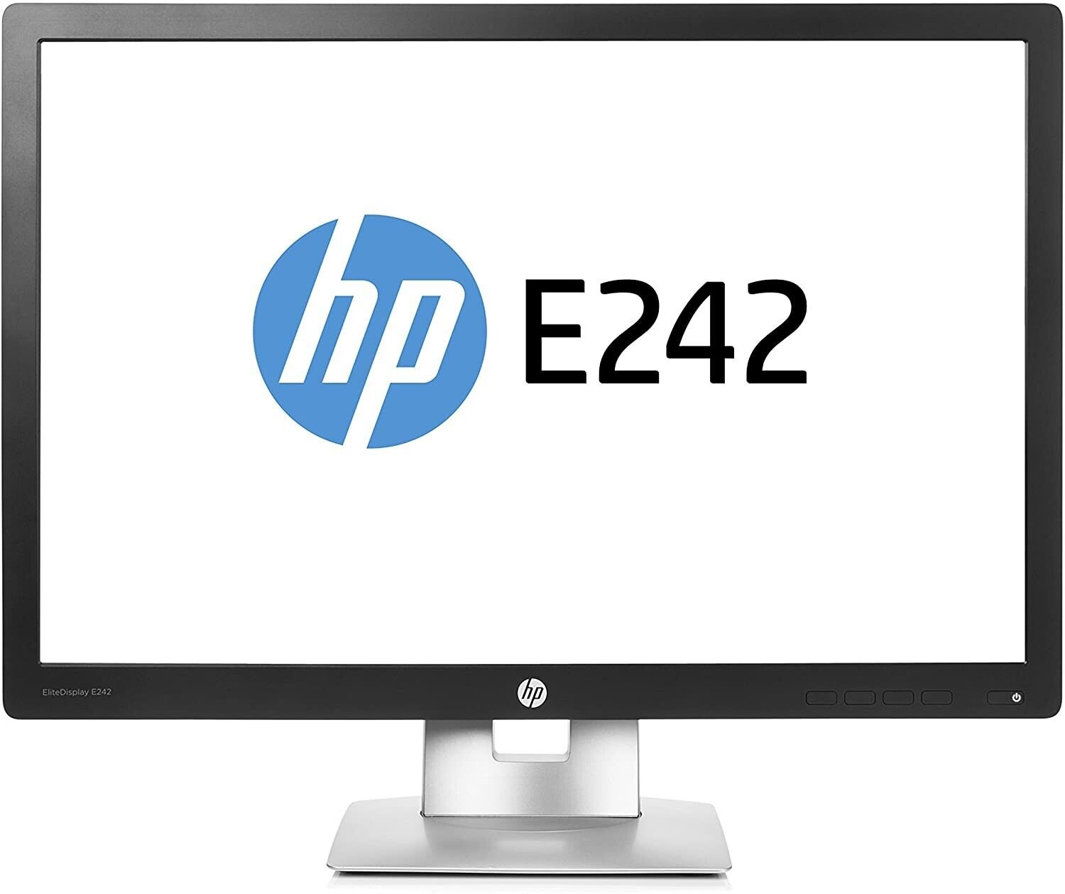 HP EliteDisplay E242 24” 1920x1200 IPS LED LCD Monitor HDMI DP 16:10 *GRADE A*