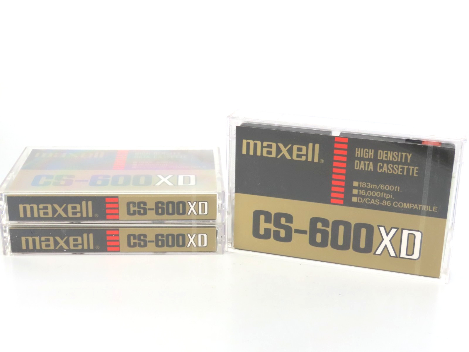 Sealed Maxell CS-600XD High Density Data Cassettes Lot of 3