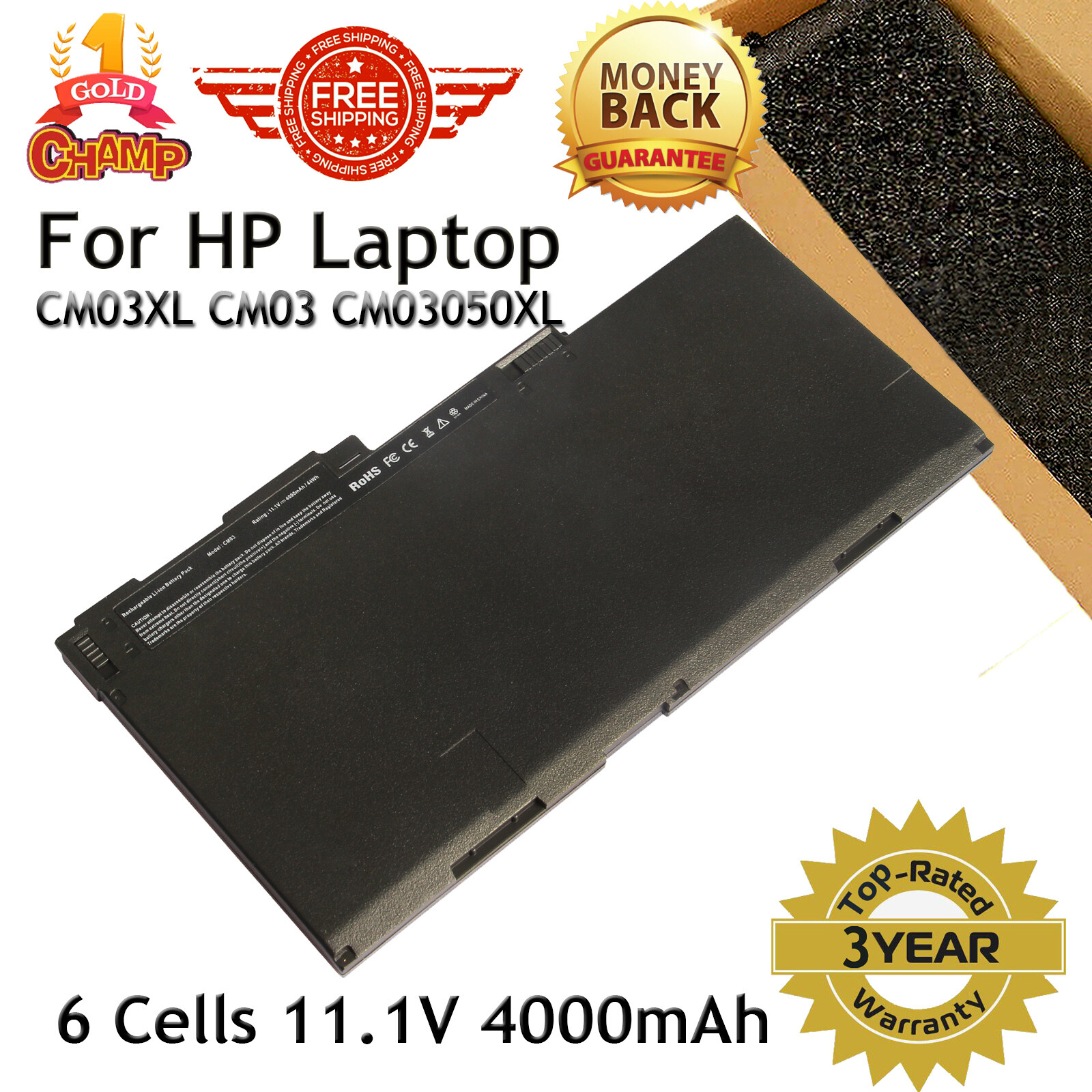 For HP EliteBook 840 G1 G2 Laptop Battery Replace HSTNN-IB4R 717376-001 CM03XL