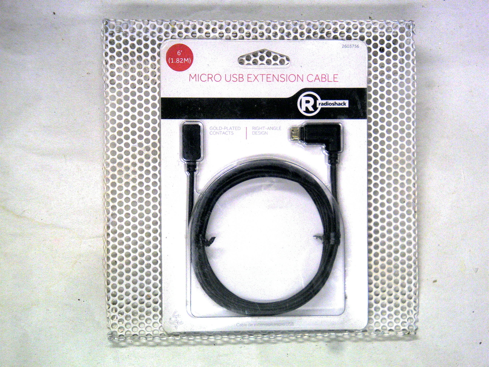 RadioShack 6 foot Micro USB Extension Cable - Male to Female 2603756