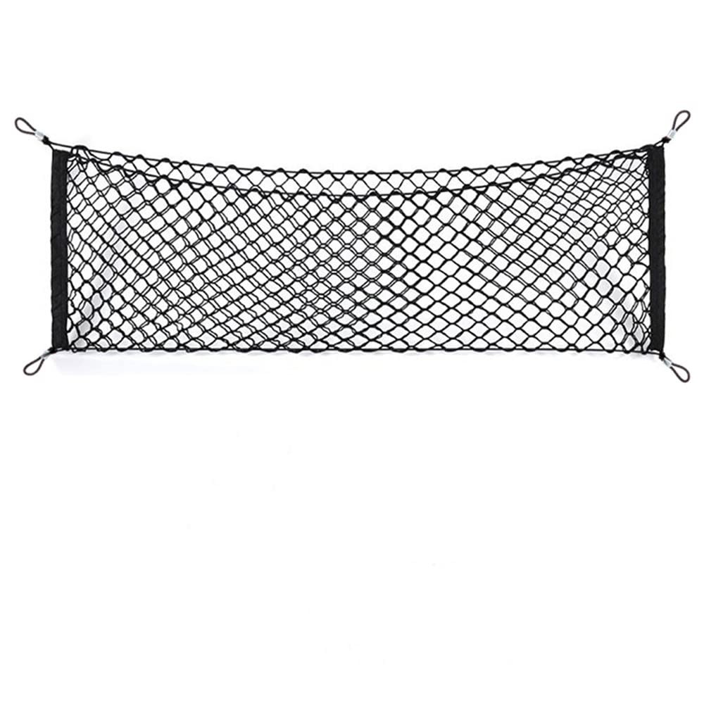 Car Rear Cargo Net, Universal Adjustable Elastic Trunk Cargo Storage Organizer N