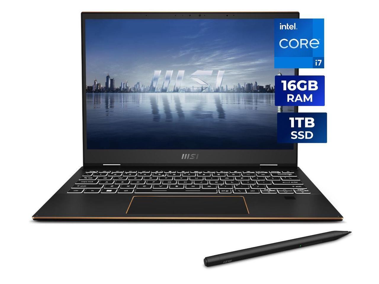 MSI Laptop Intel Core i7-1360P 16GB Memory 1 TB PCIe SSD 13.4" Touch W11H