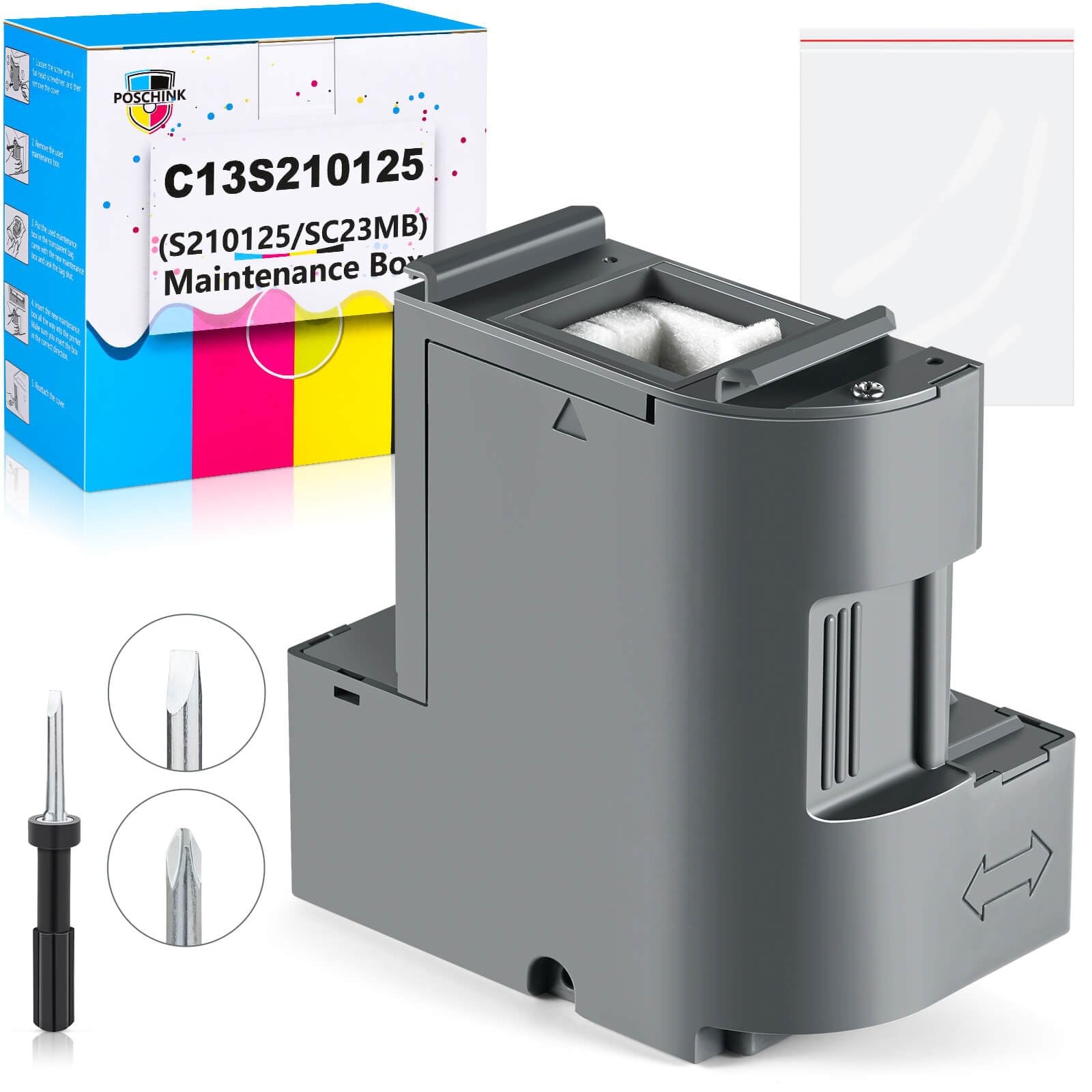 C13S210125 Maintenance Box Waste Ink Tank Replacement Compatible for Surecolo...