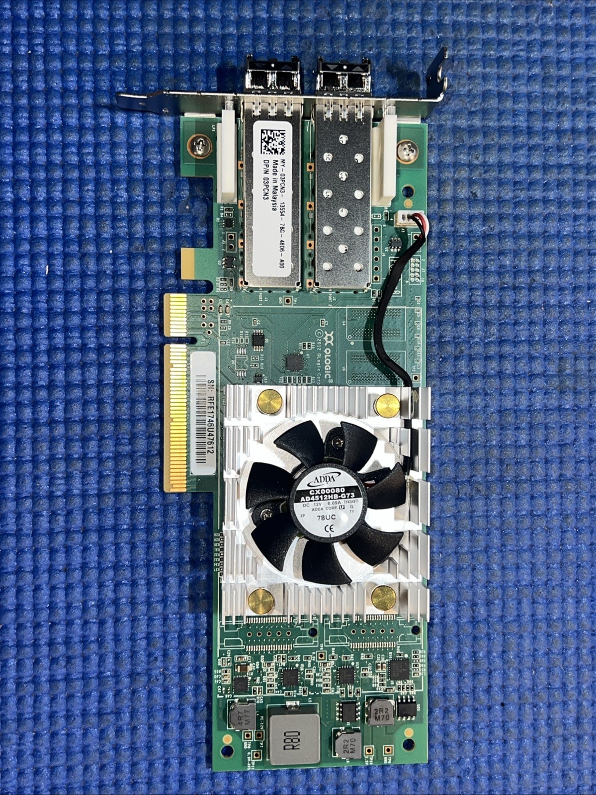 Dell QLE2662L-DEL 2-PORT PCIe Fiber Channel Adapter Low profile + 16G SFPs 3PCN3