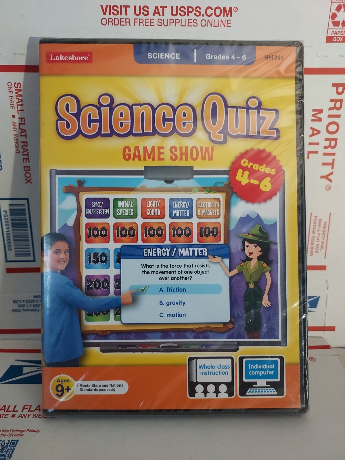 Lakeshore Science Quiz Game Show - Gr. 4-6 - Single License CD-ROM NEW - #197