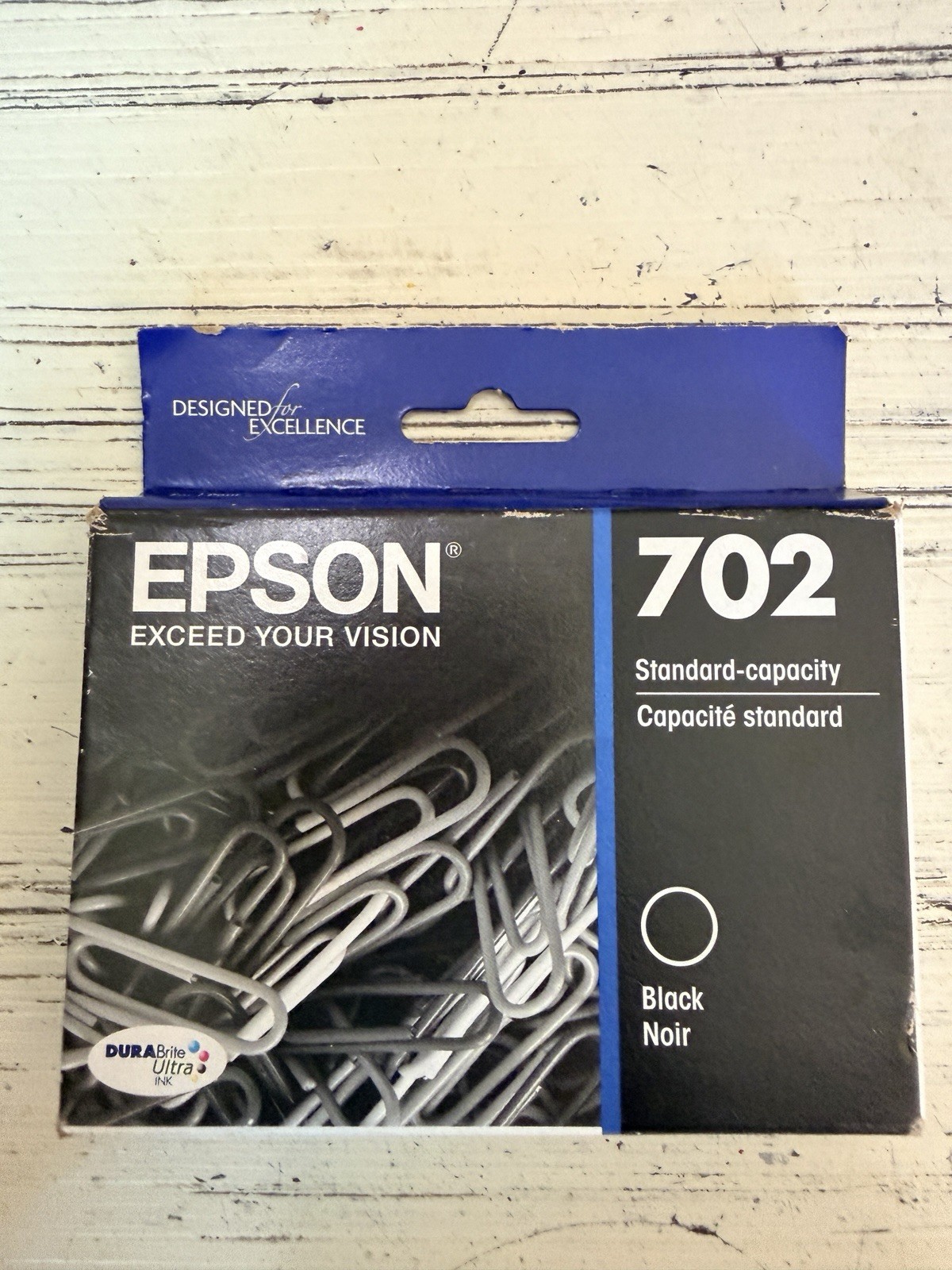 EPSON 702 DURABrite Ultra Ink Standard Capacity Black Cartridge Exp.2025