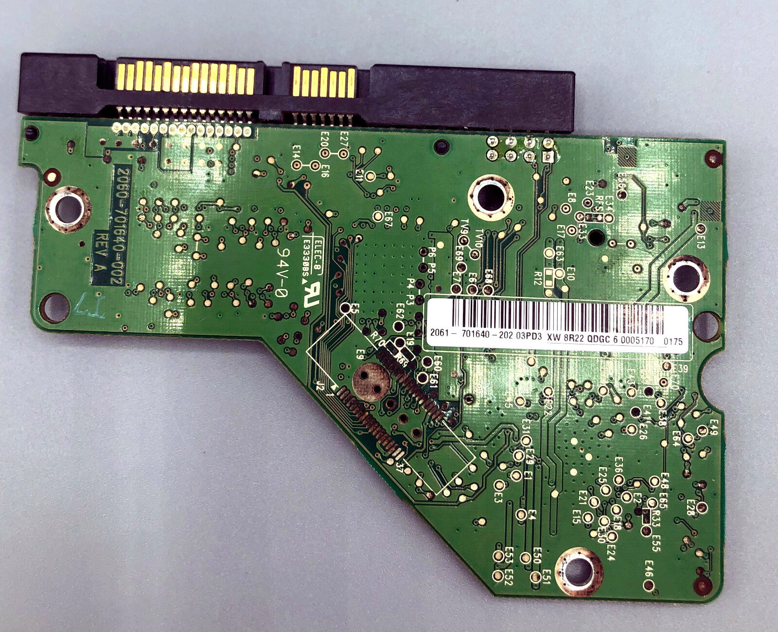 PCB ONLY 2060-701640-002 REV A Western Digital SATA RRR1-39
