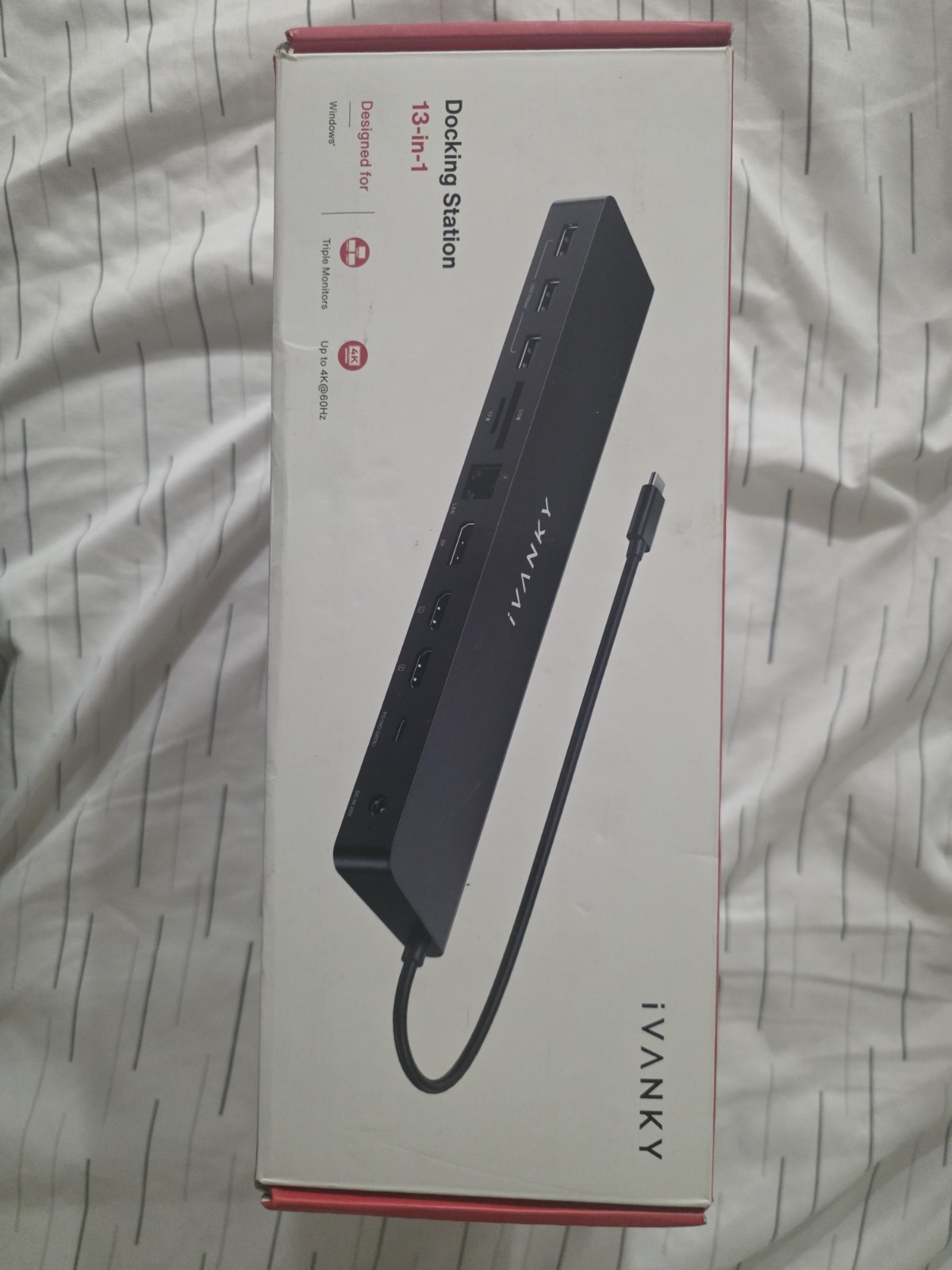 iVANKY EdgeDock 1 USB C Laptop Docking Station with 100W Power Adapter, 12-in-1