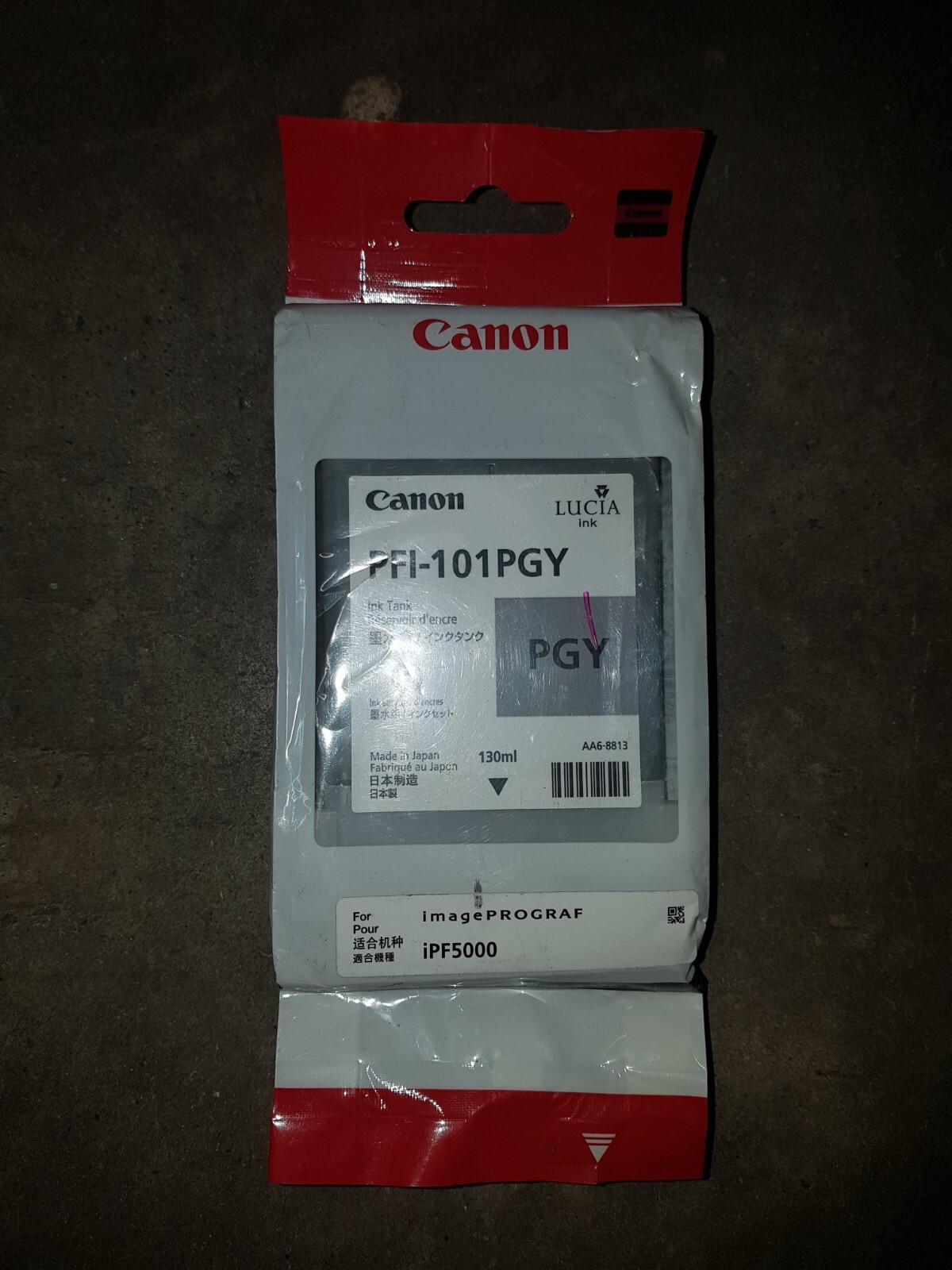 Genuine Canon PFI-101PGY 0893B001 Photo Gray Ink Cartridge iPF 5000 EXP 2014