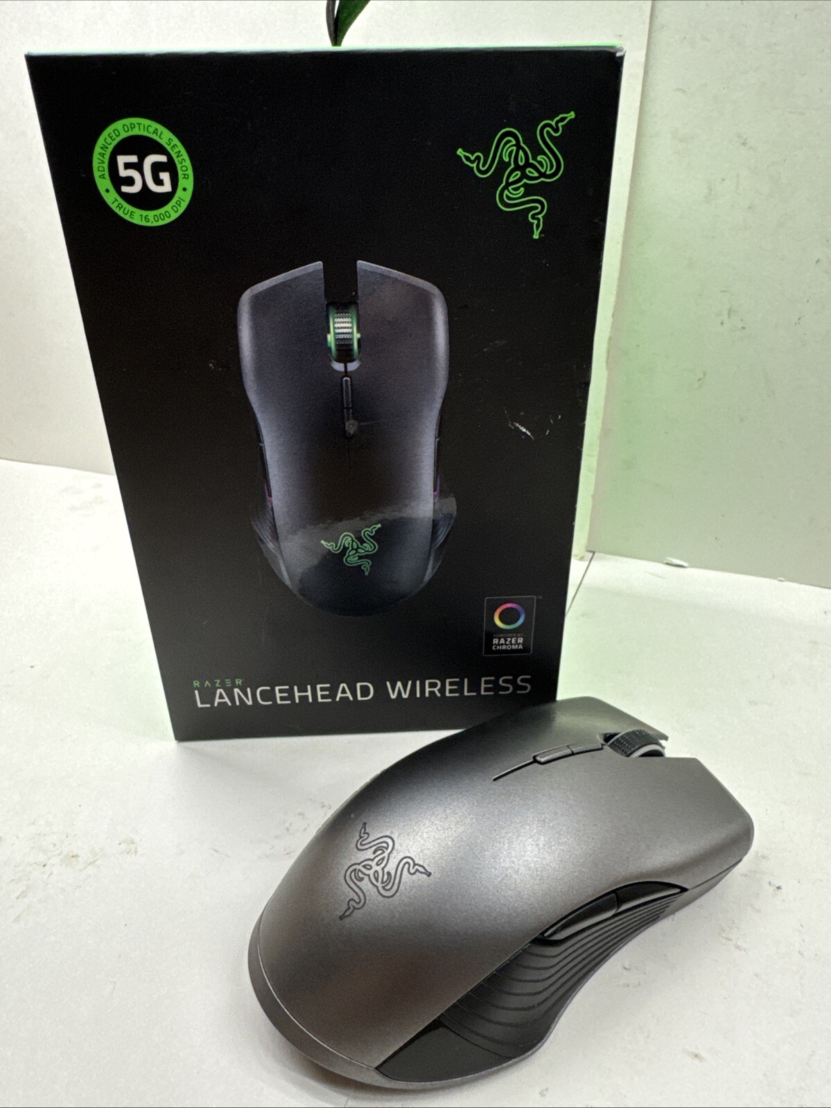 Razer RZ01-02570100-R3U1 Lancehead Wireless Gaming Mouse NO DONGLE OR USB CABLE