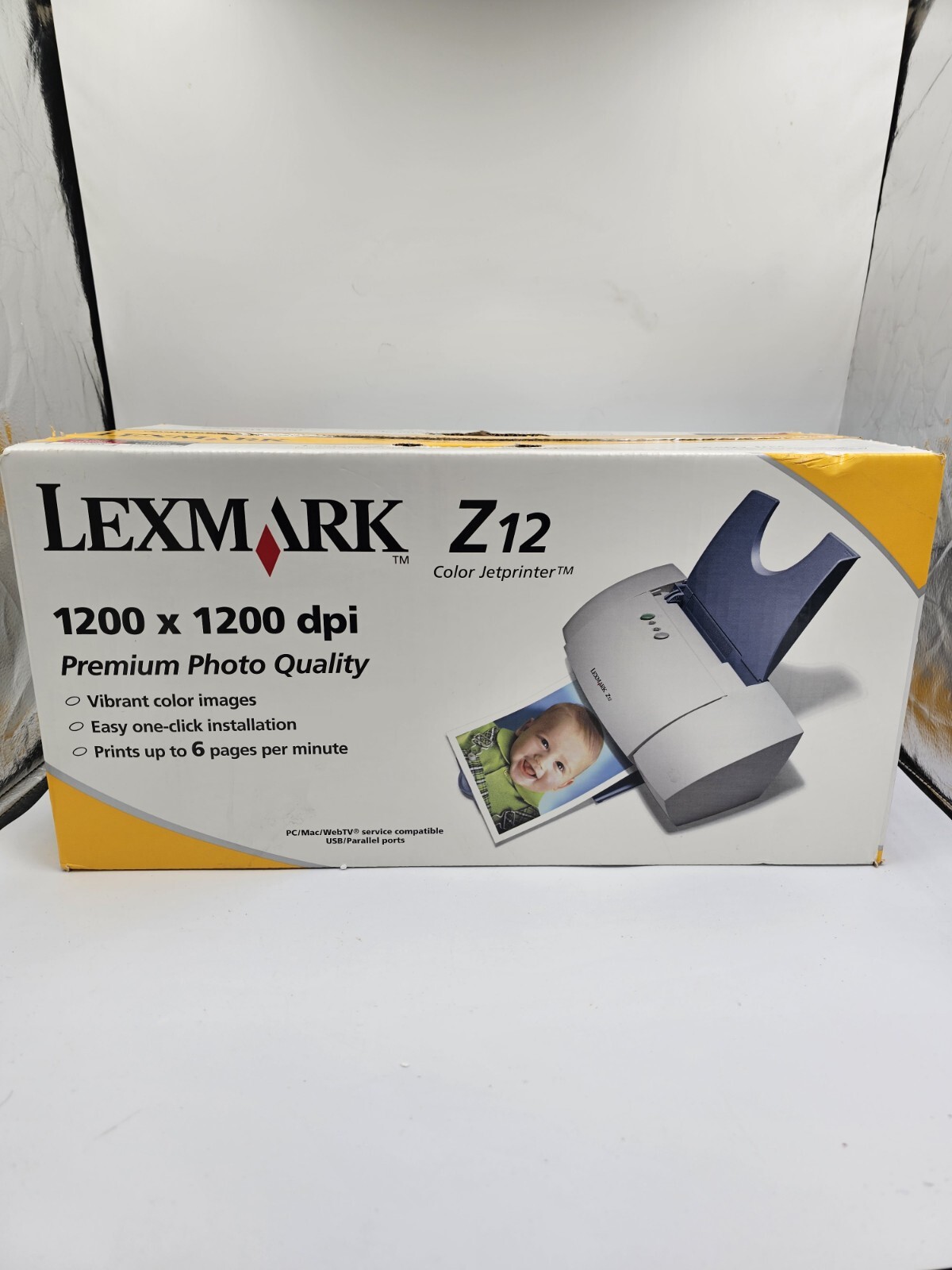 New Old Stock Lexmark Z12 Color Jet Printer 1200dpi Photo Quality 17E0285