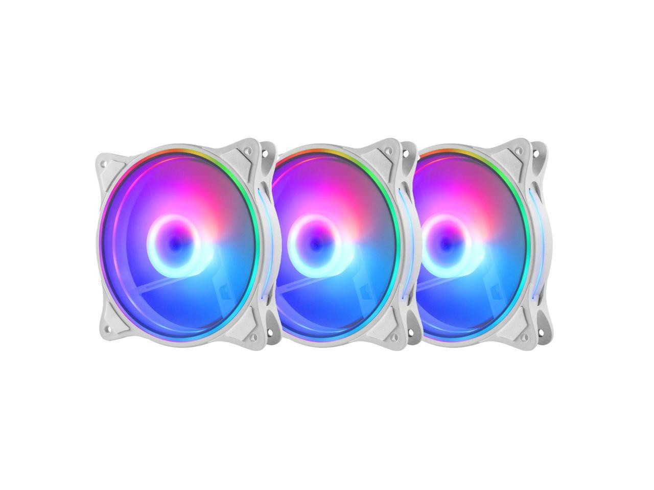 PANO-MOUNTS 120mm 5V ARGB 4Pin PWM PC Computer CPU Case Cooler Fan Triple Light