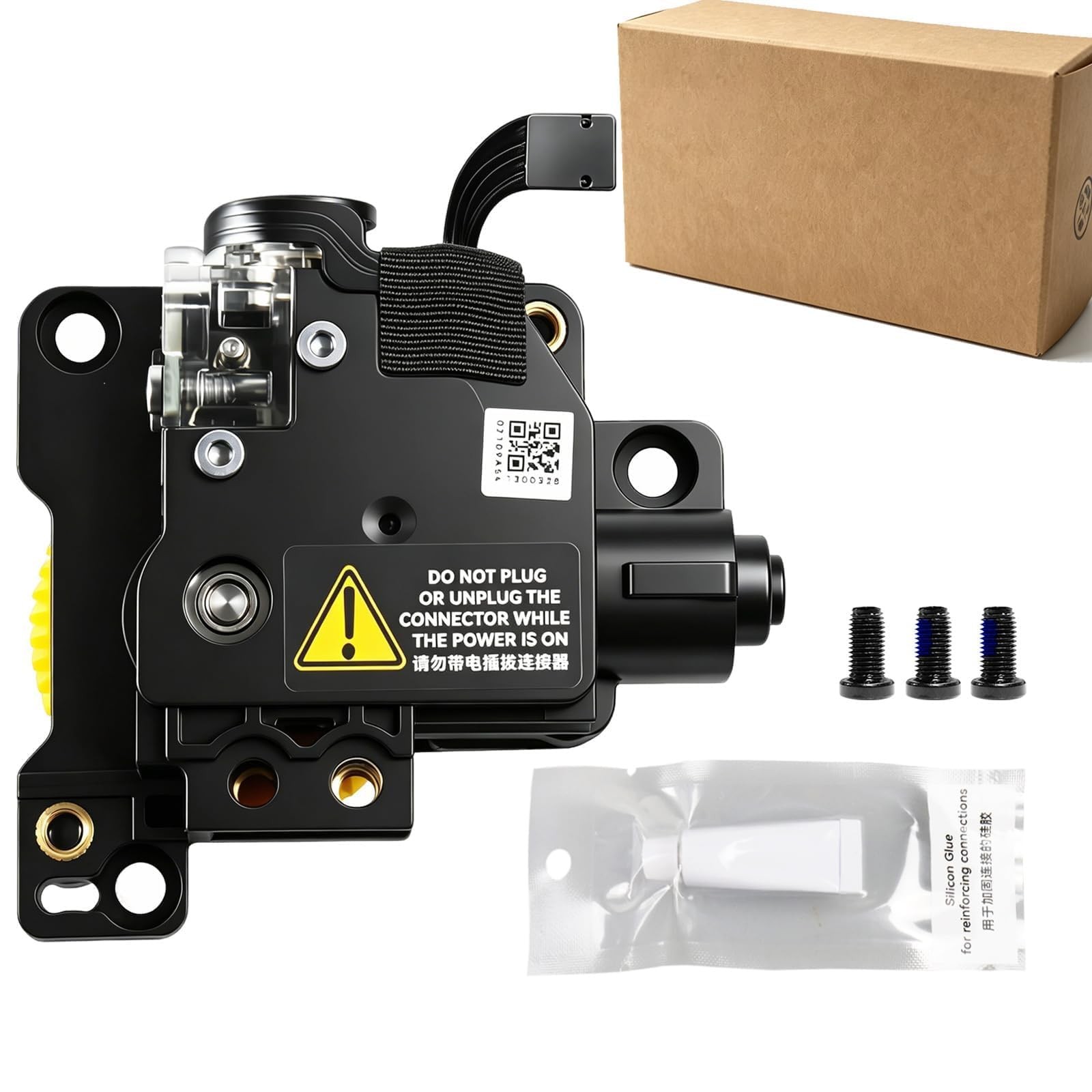Stainless Steel P1 Extruder Unit for Bambu Lab P1P/P1S 3D Printer with Dual M...