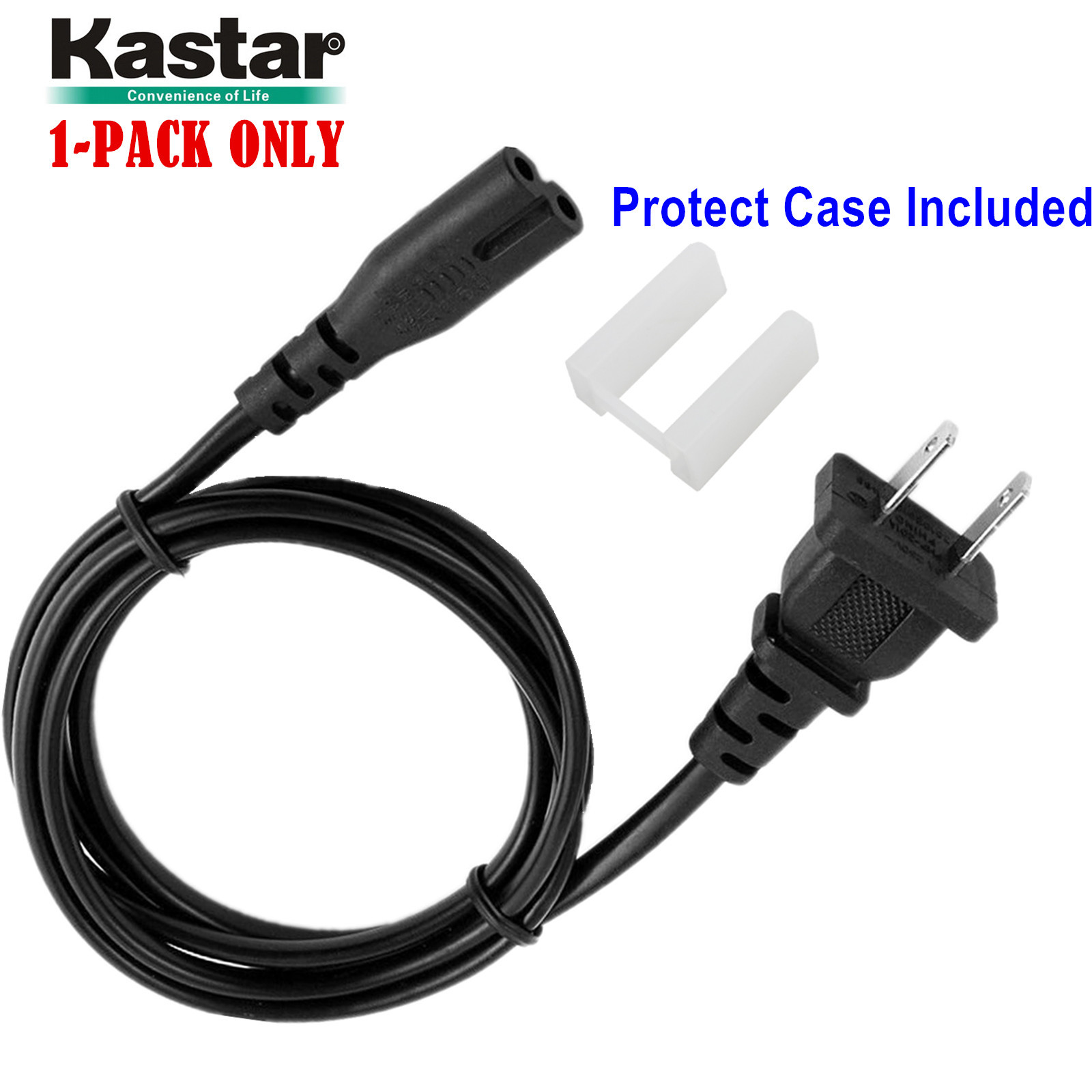 AC Power Cord 2-Prong / Pins Figure-8 for Nikon AC Adapter [US Plug 5 Feet Long]