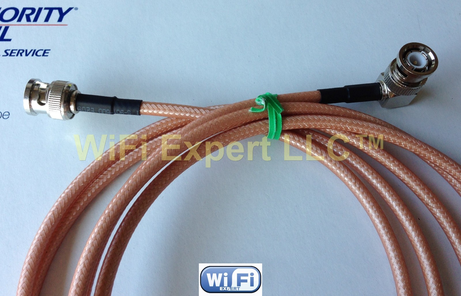 1-10 FT RG142 LOW LOSS COAX RF CABLE BNC MALE RIGHT ANGLE TO BNC MALE STR8 USA
