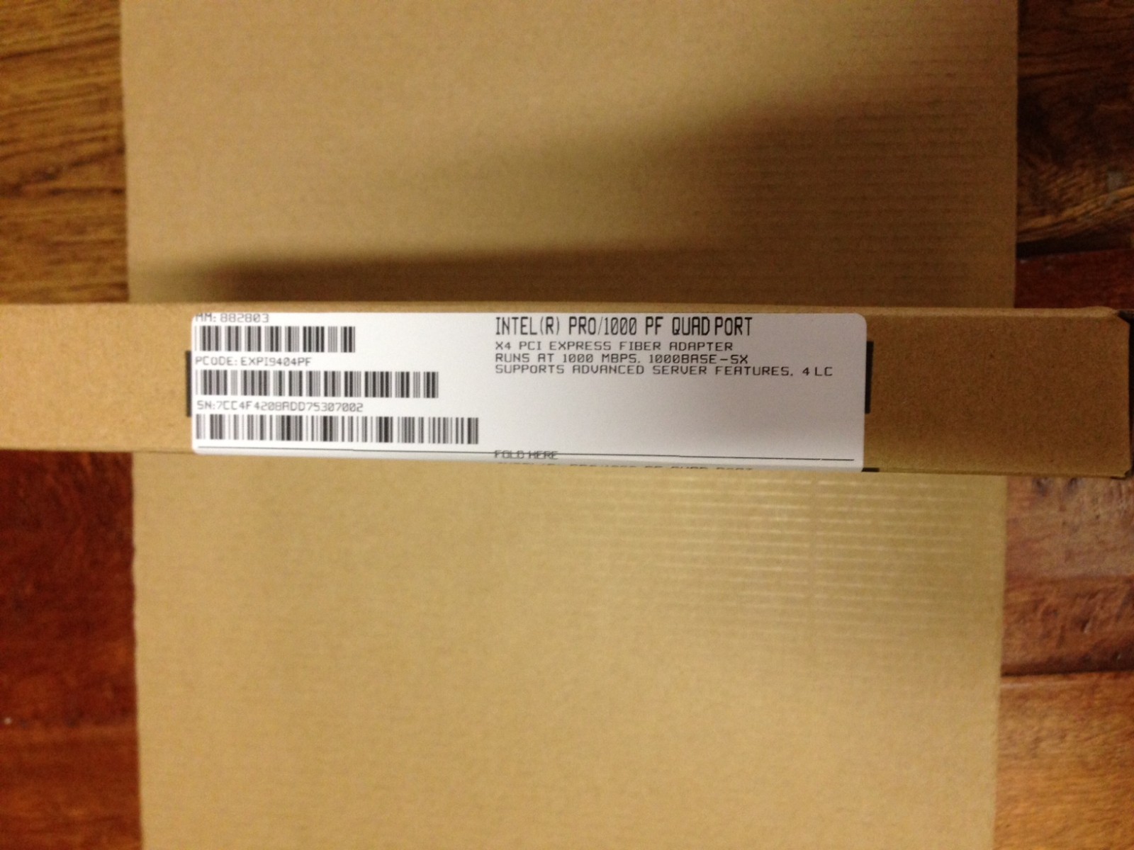 INTEL EXPI9404PF PRO/1000 PF Quad Port FIBER Server NEW RETAIL PACK
