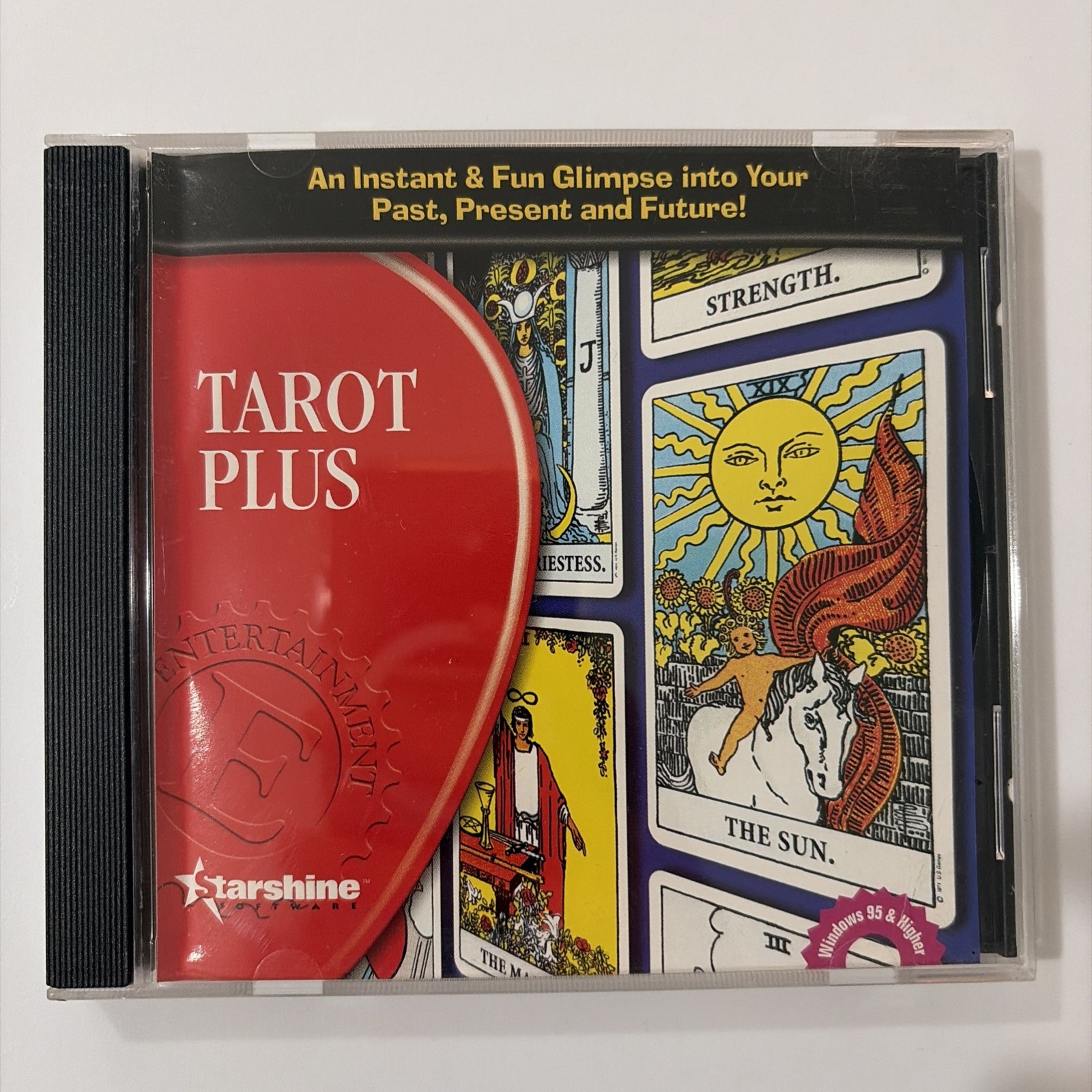 Starshine Software Tarot Plus CD-ROM (Windows 95) Vintage Fortune Telling PC