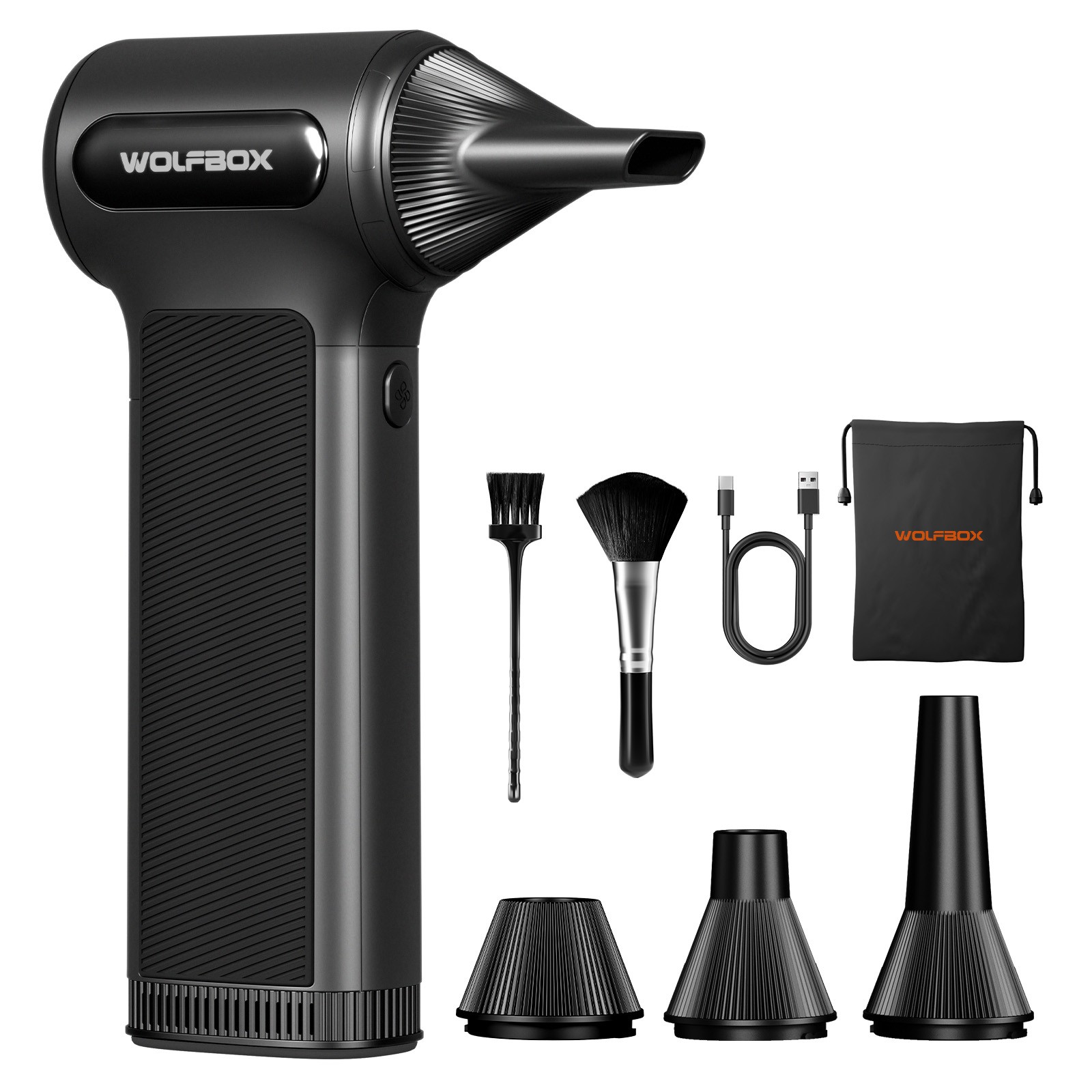WOLFBOX DF200 Electric Compressed Air Duster with Air Blower Cleaner For PC, Car