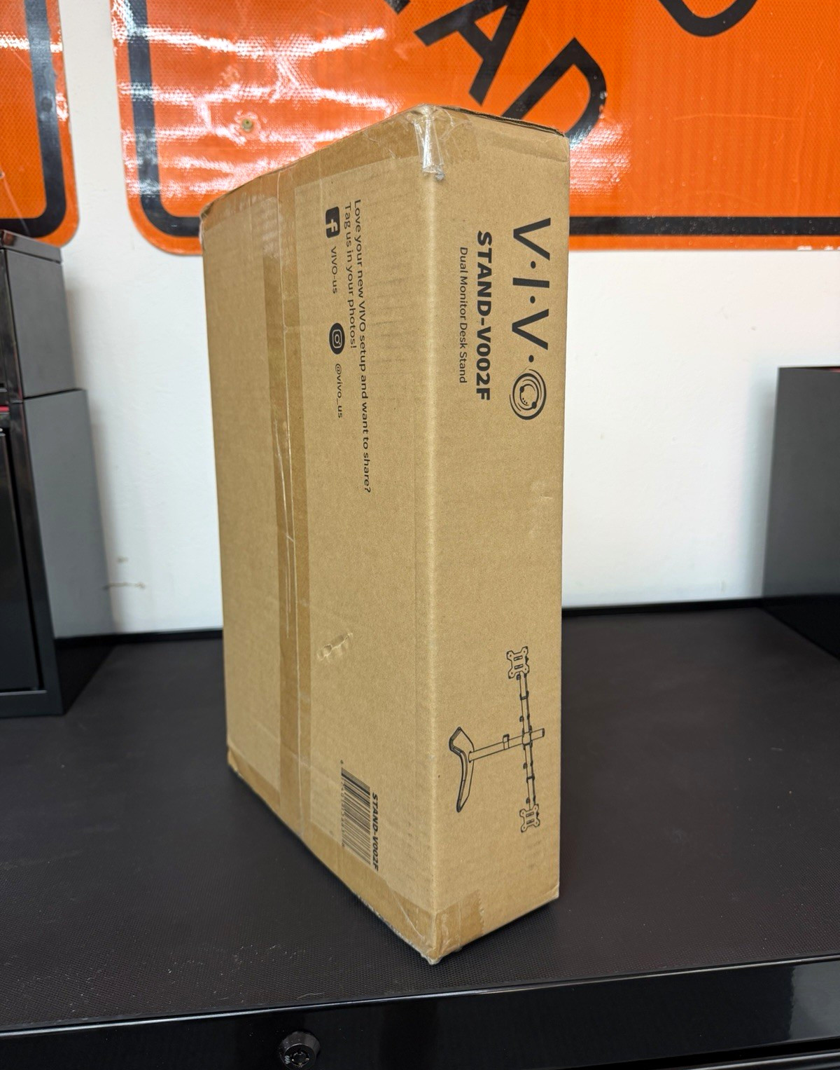 VIVO Dual Monitor Desk Mount Stand STAND-V002F 27in VESA 75/100 Tilt Rotate