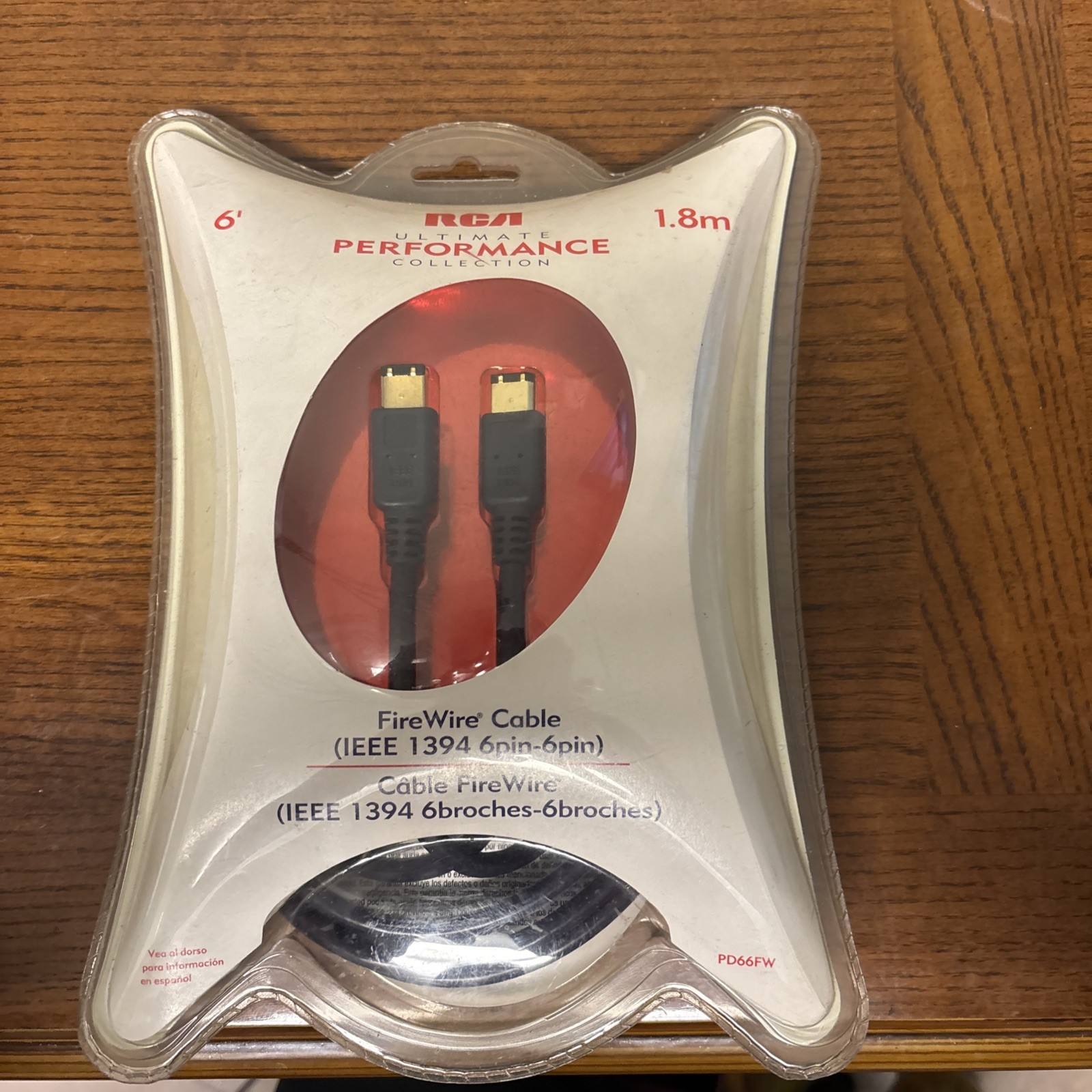 RCA Ultimate Performance Collection FireWire Cable IEEE 1394 6pin-6pin  PD66FW